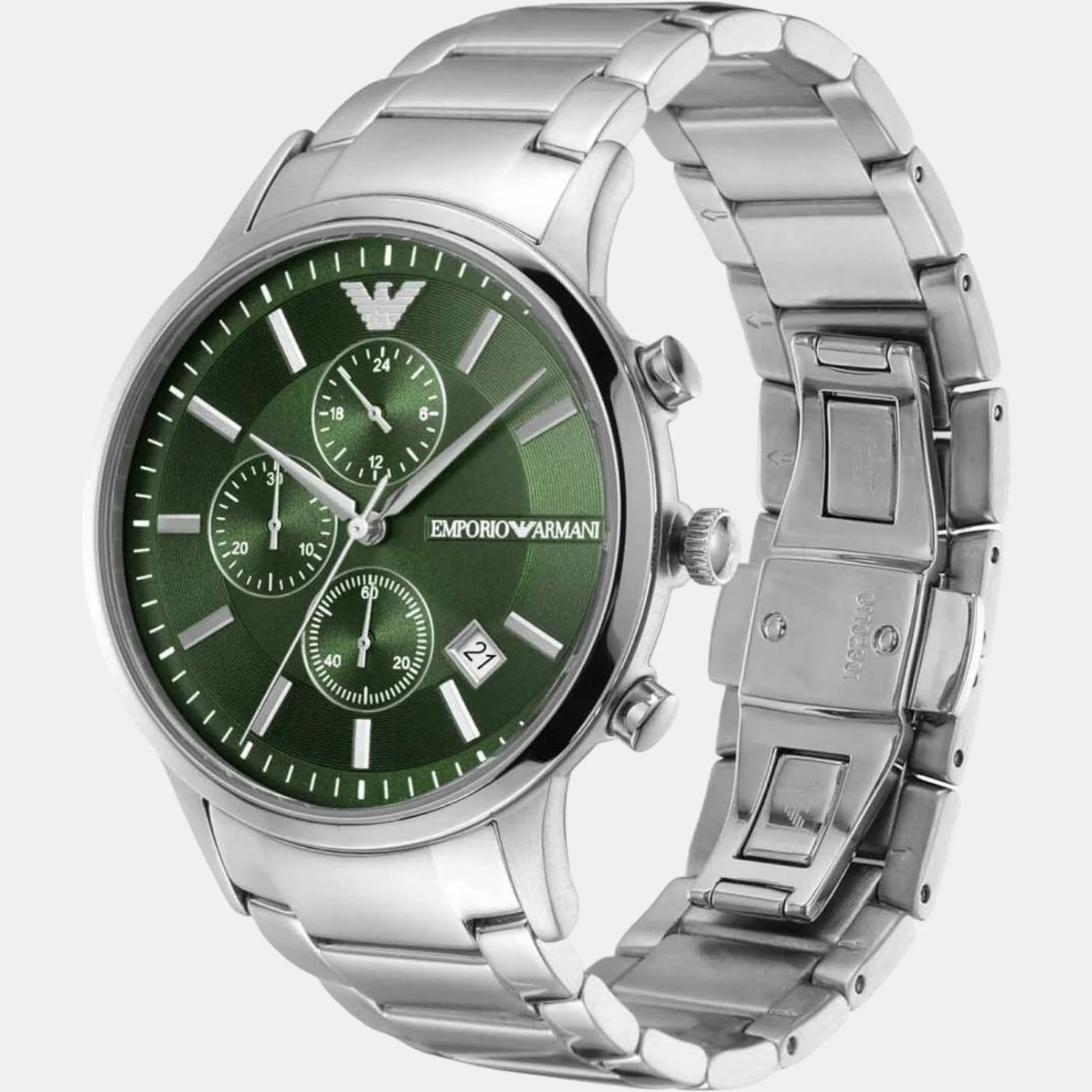 Renato Men Quartz Green Dial Chronograph Stainless Steel Watch AR11507 - Image 4