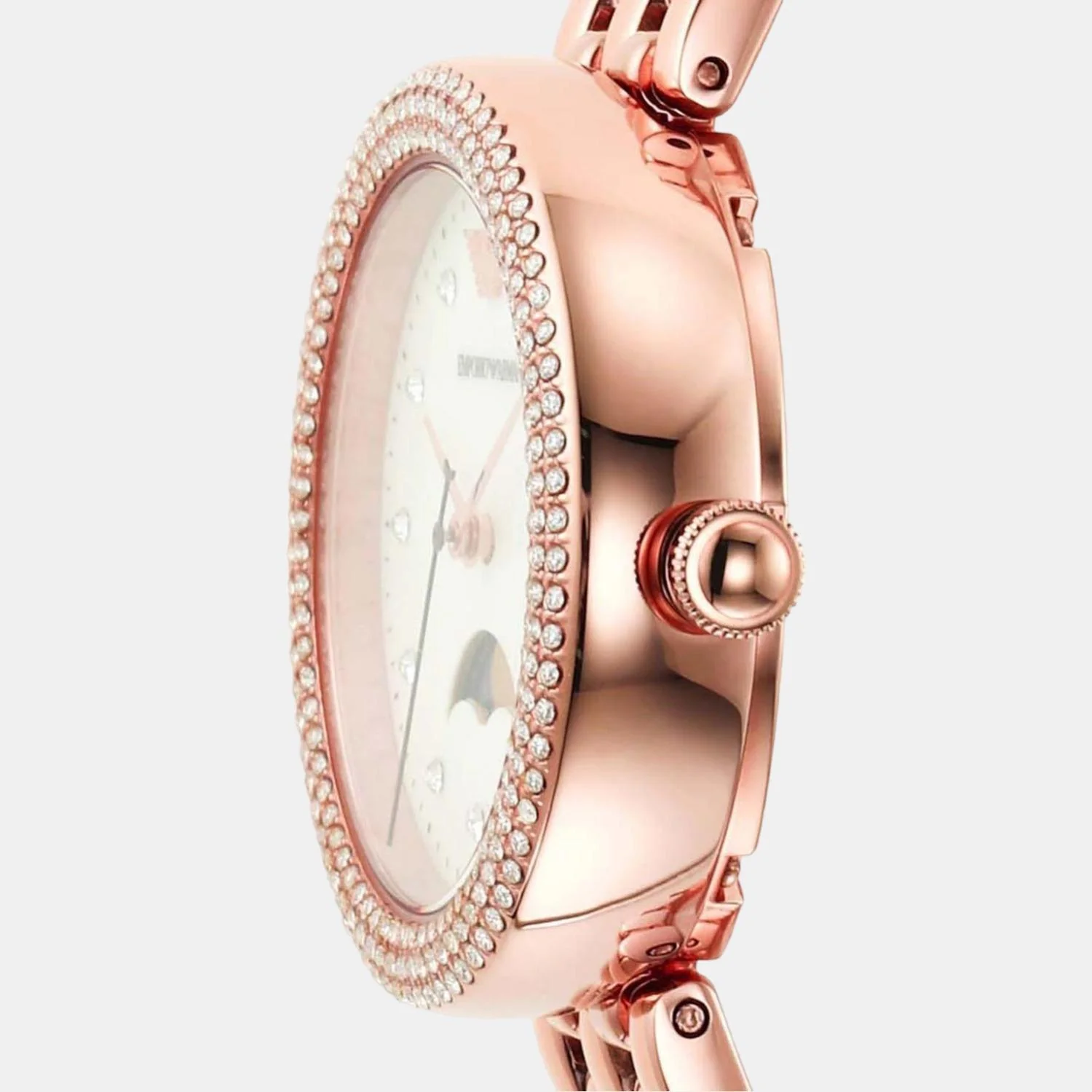 Rosa Women Quartz White Dial Analog Stainless Steel Watch AR11462 - Image 5