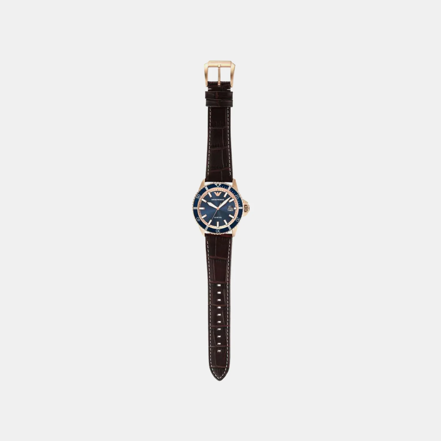 Sea Explorer Men Quartz Blue Dial Analog Leather Watch AR11556 - Image 4