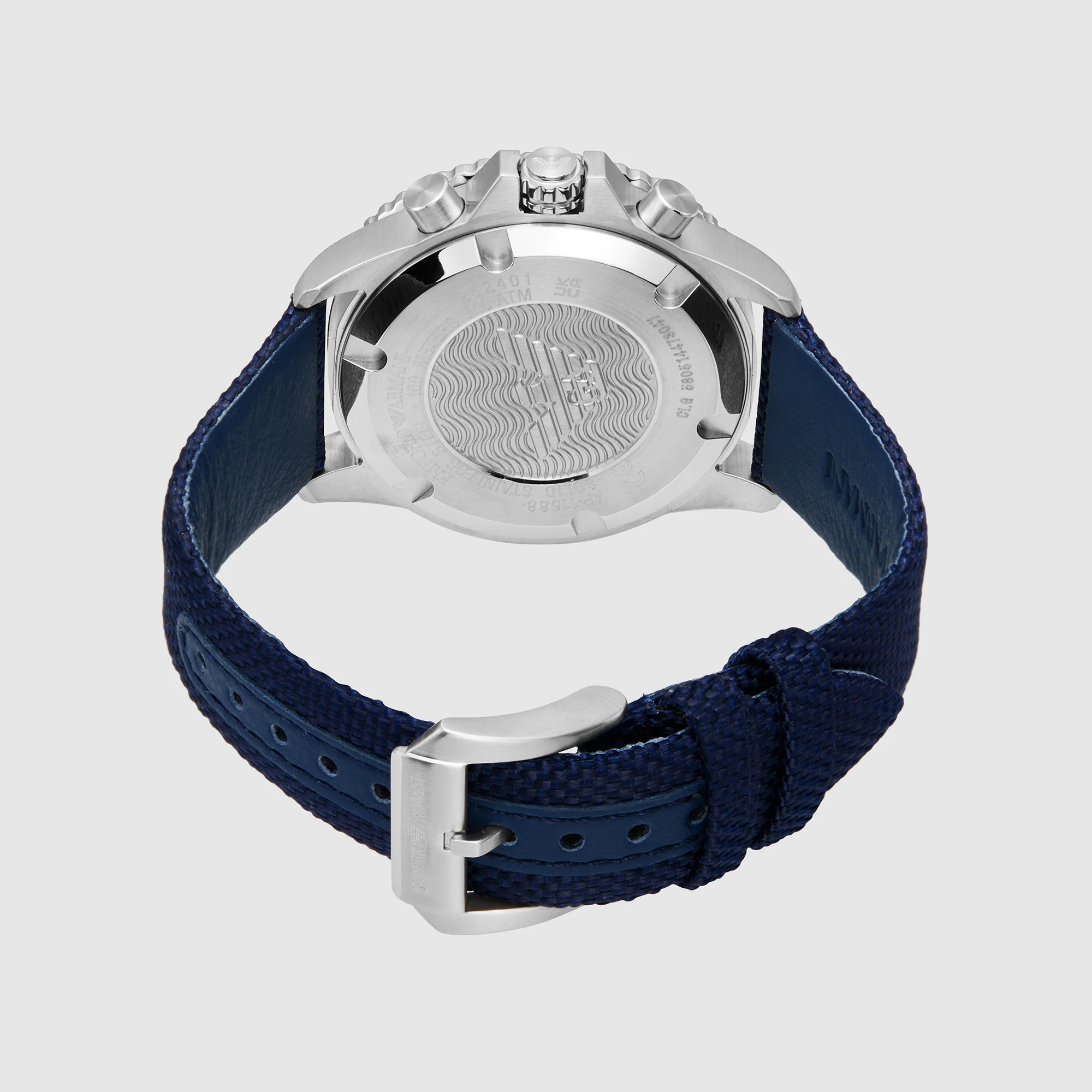 Sea Explorer Men Quartz Blue Dial Chronograph Nylon Watch AR11588 - Image 3