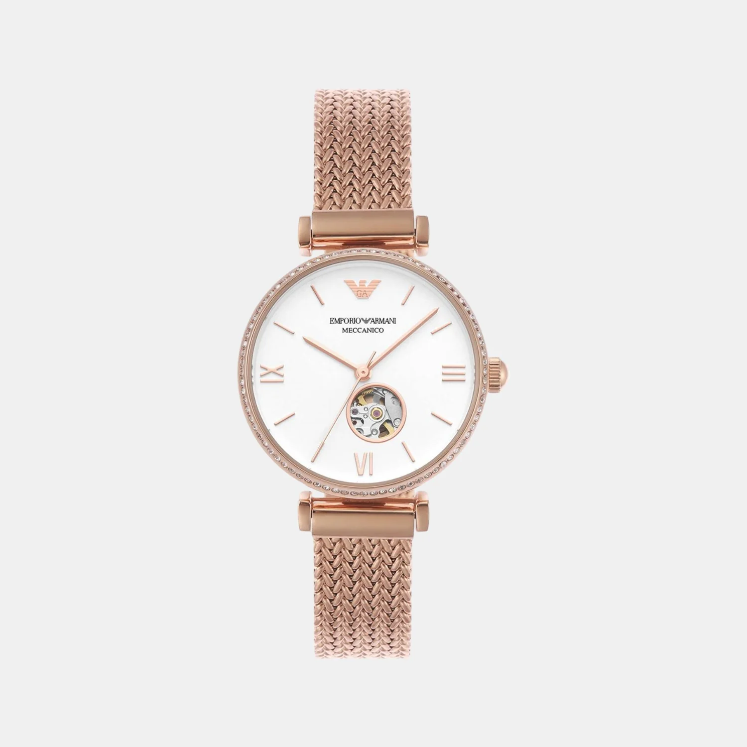 Women Automatic White Dial Analog Stainless Steel Watch AR60063