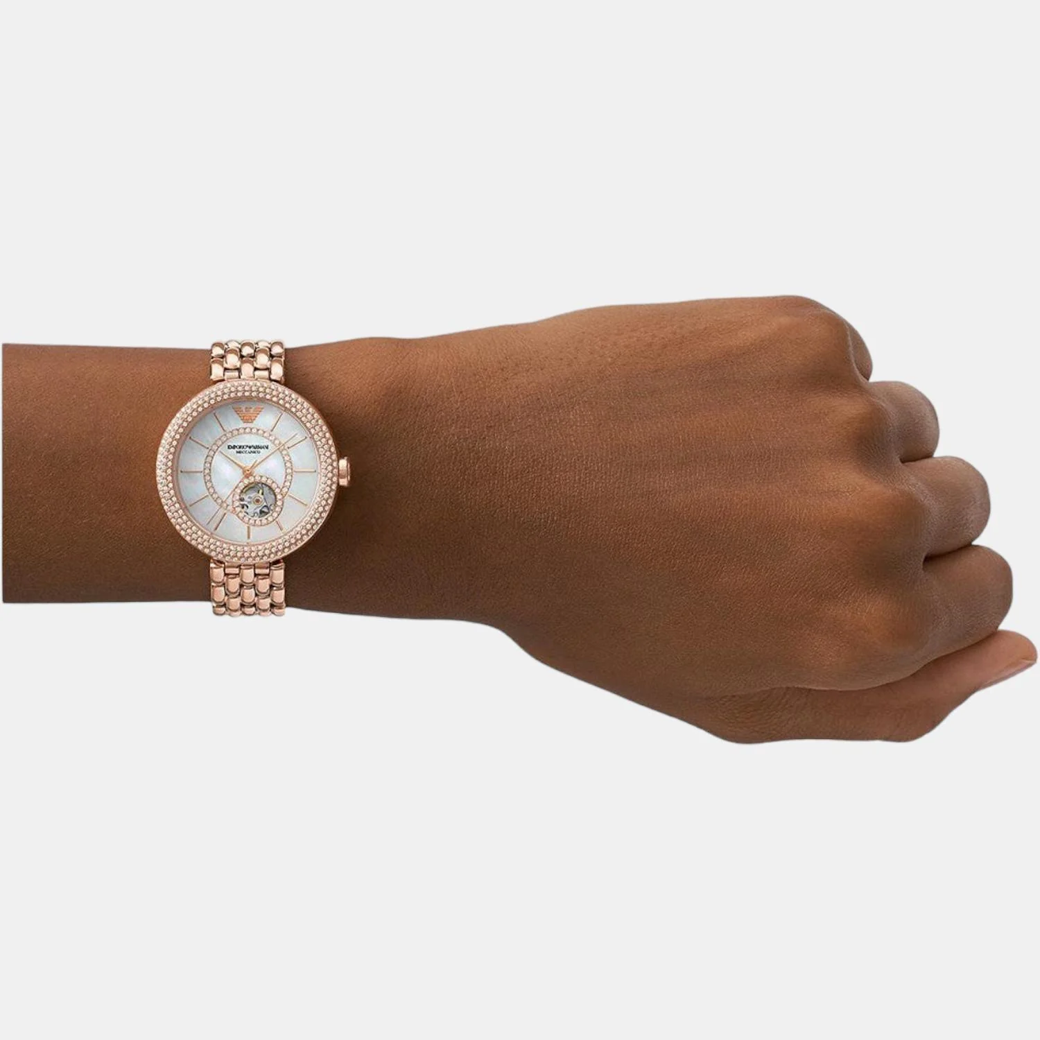Women Automatic White Dial Analog Stainless Steel Watch AR60065 - Image 5