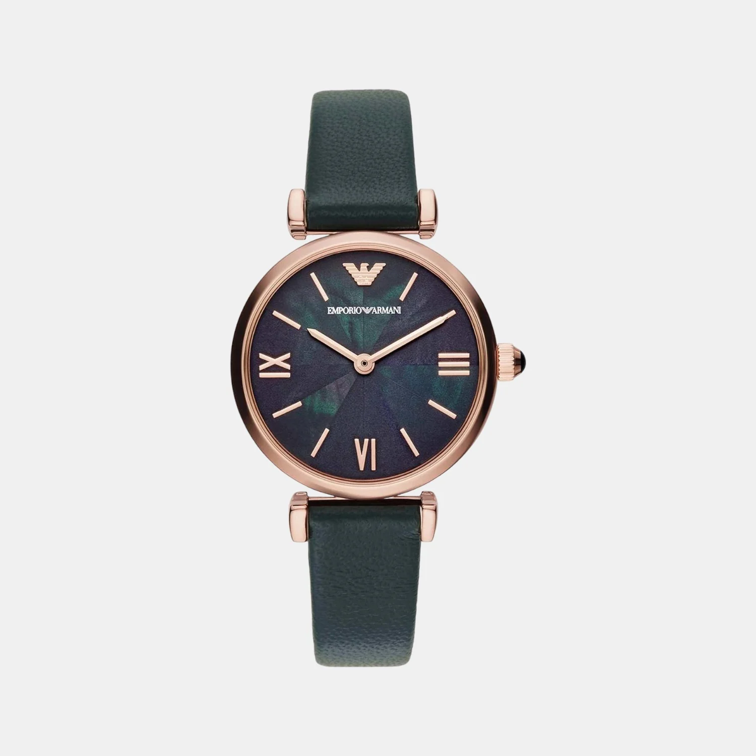 Women Quartz Black Dial Analog Leather Watch AR11400