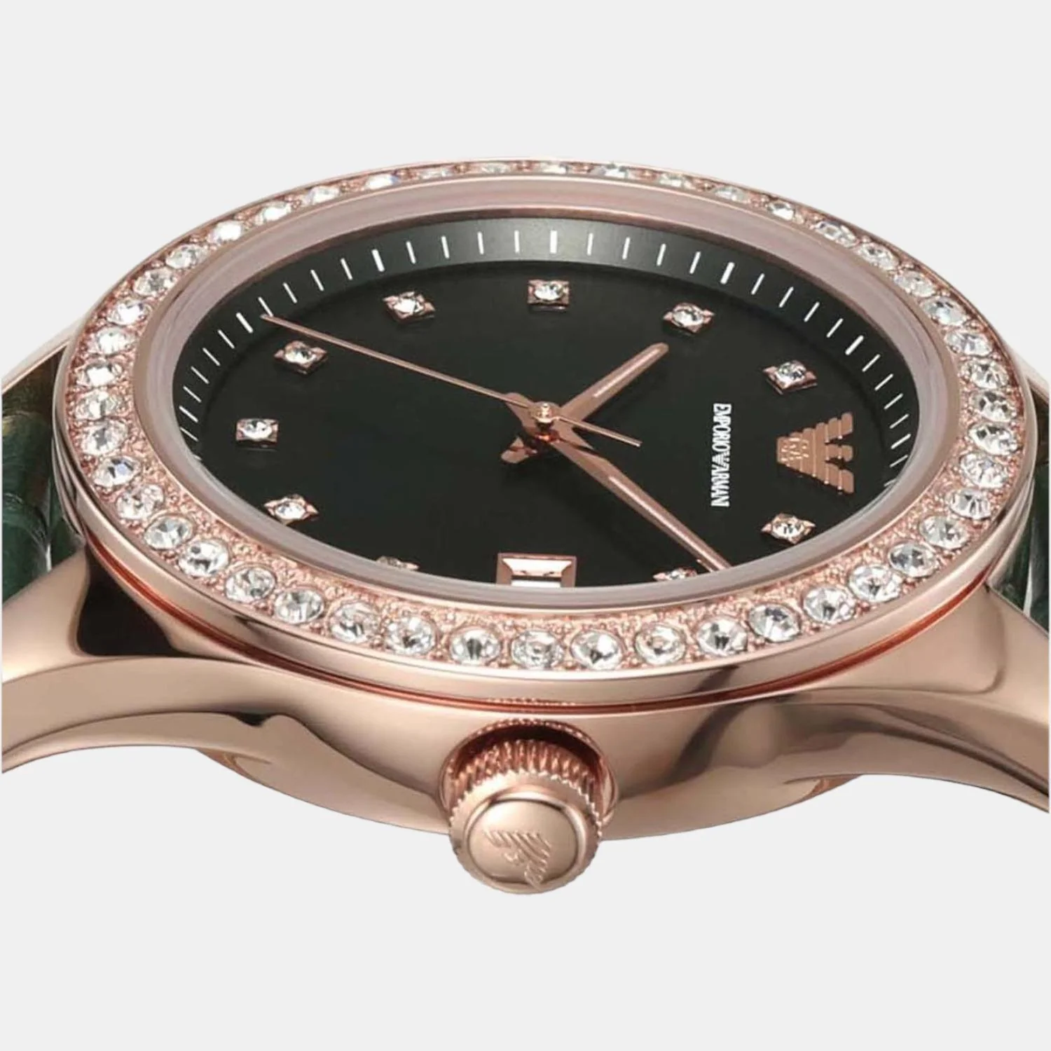 Women Quartz Black Dial Analog Leather Watch AR11506 - Image 7