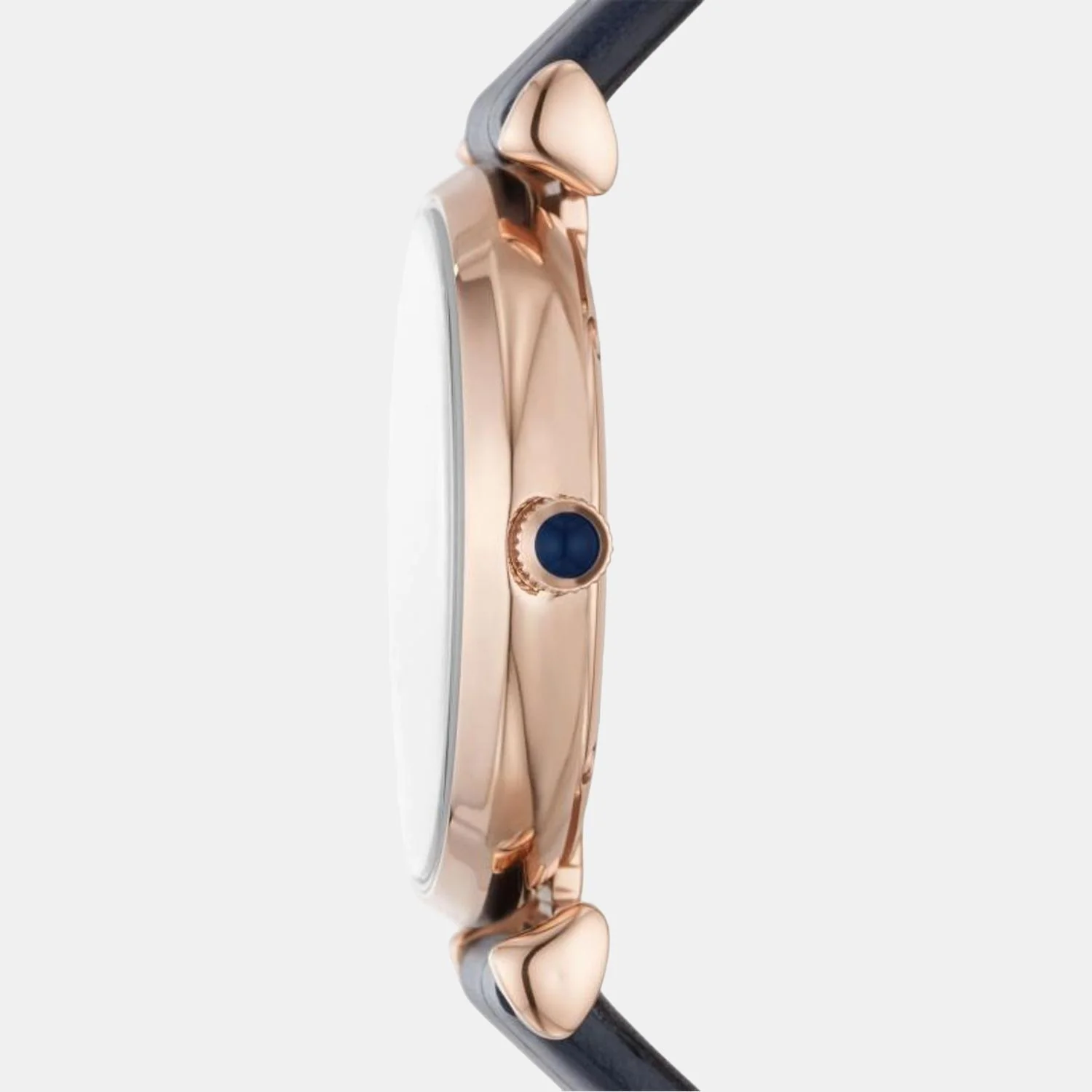 Women Quartz Blue Dial Analog Leather Watch AR11424 - Image 3