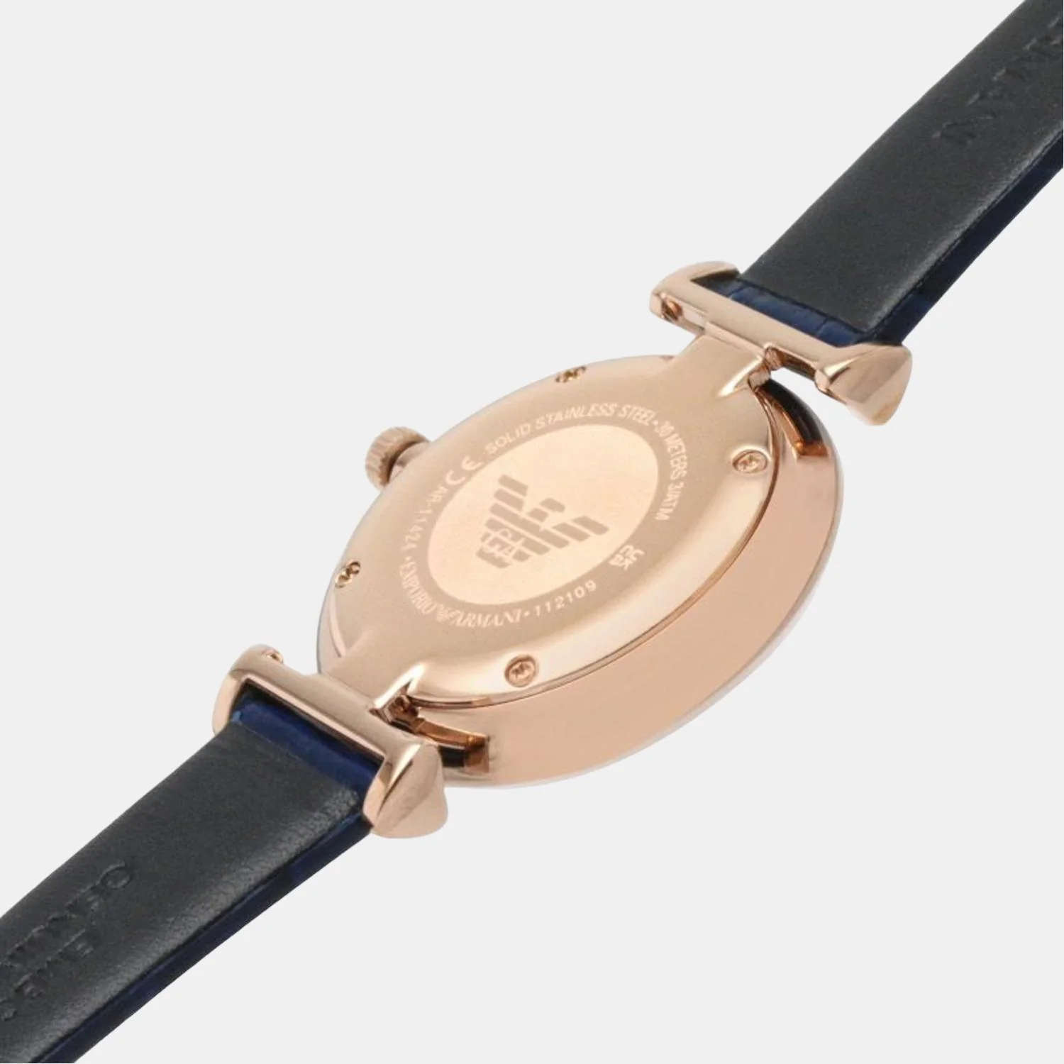 Women Quartz Blue Dial Analog Leather Watch AR11424 - Image 6