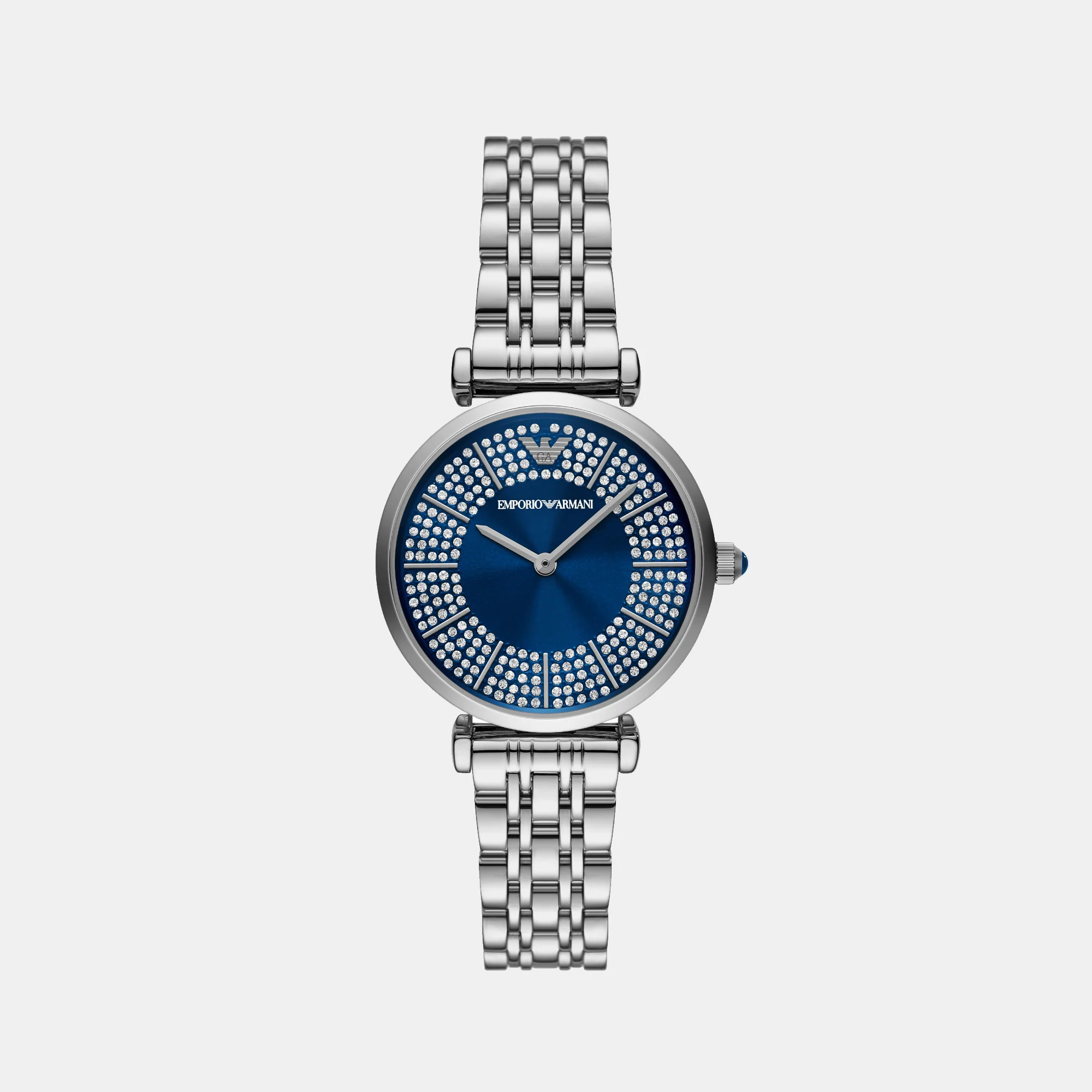 Women Quartz Blue Dial Analog Stainless Steel Watch AR11627 - Image 2