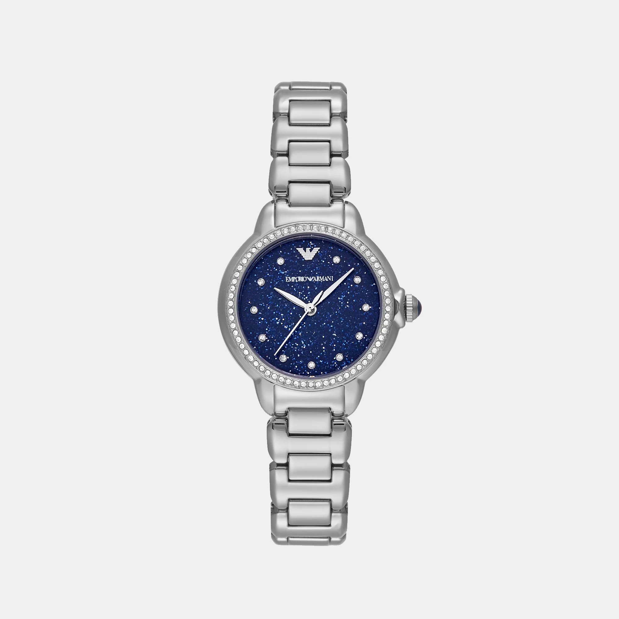 Women Quartz Blue Dial Analog Stainless Steel Watch AR11630 - Image 2