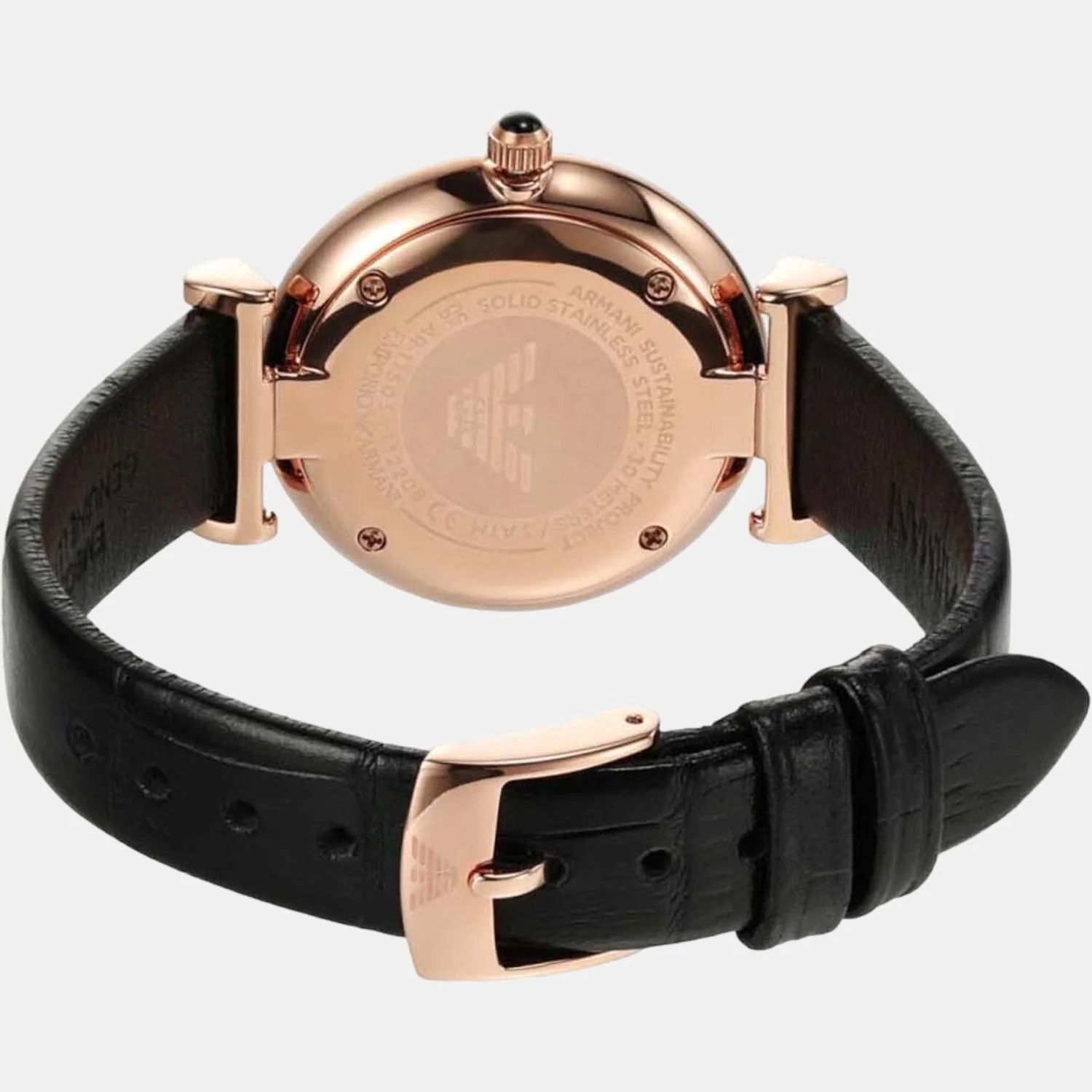Women Quartz Green Dial Analog Leather Watch AR11503 - Image 2