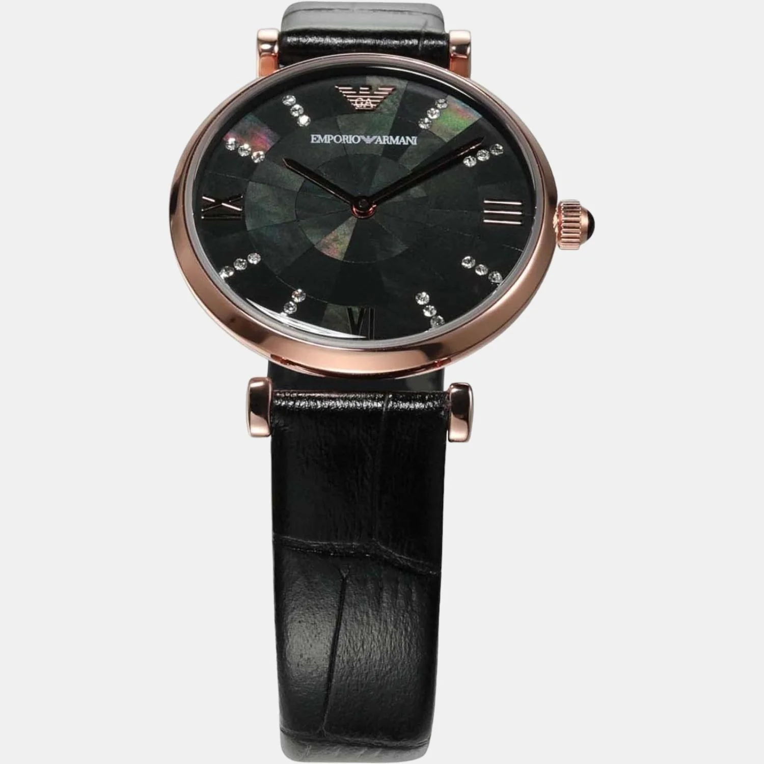 Women Quartz Green Dial Analog Leather Watch AR11503 - Image 6