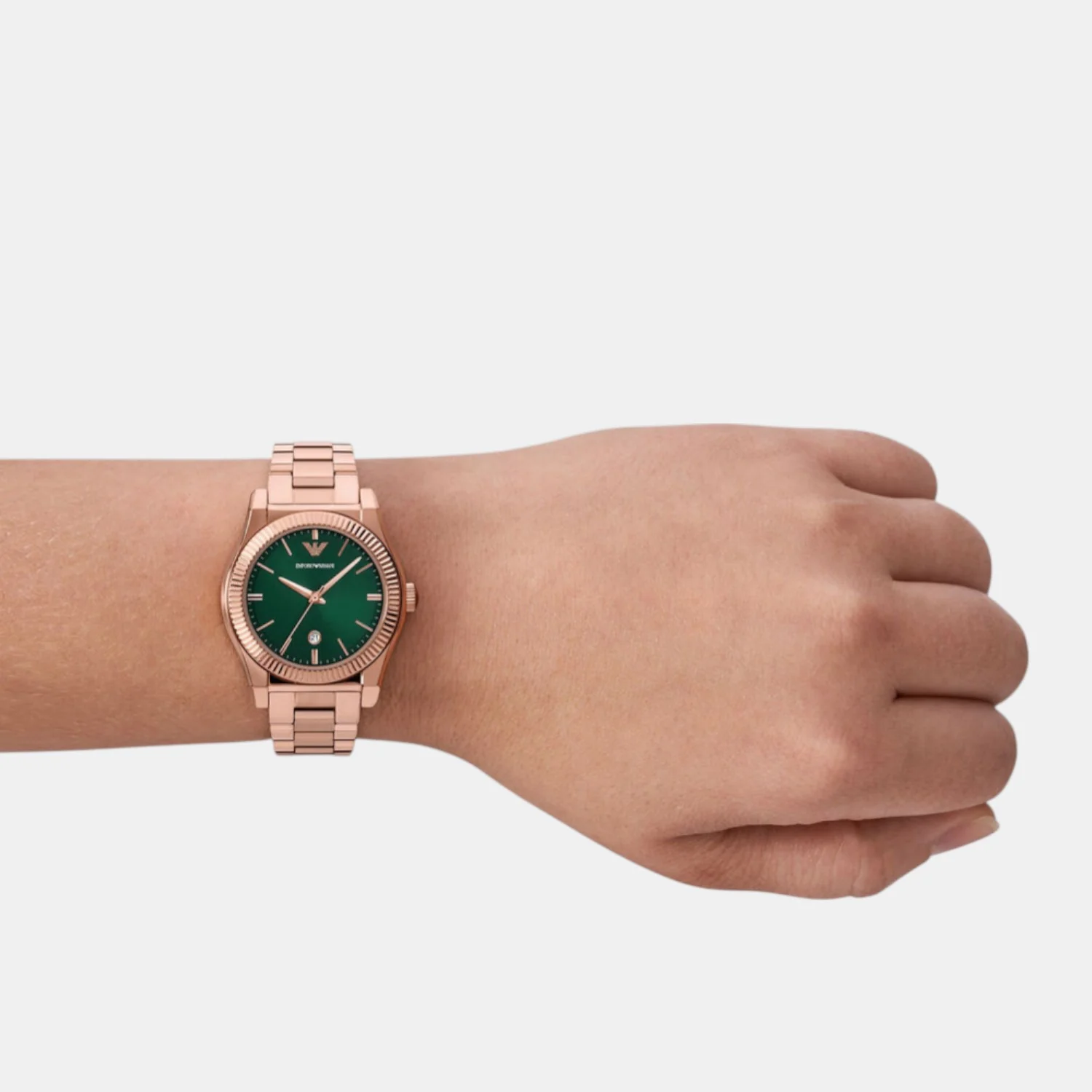 Women Quartz Green Dial Analog Watch AR11639 - Image 3
