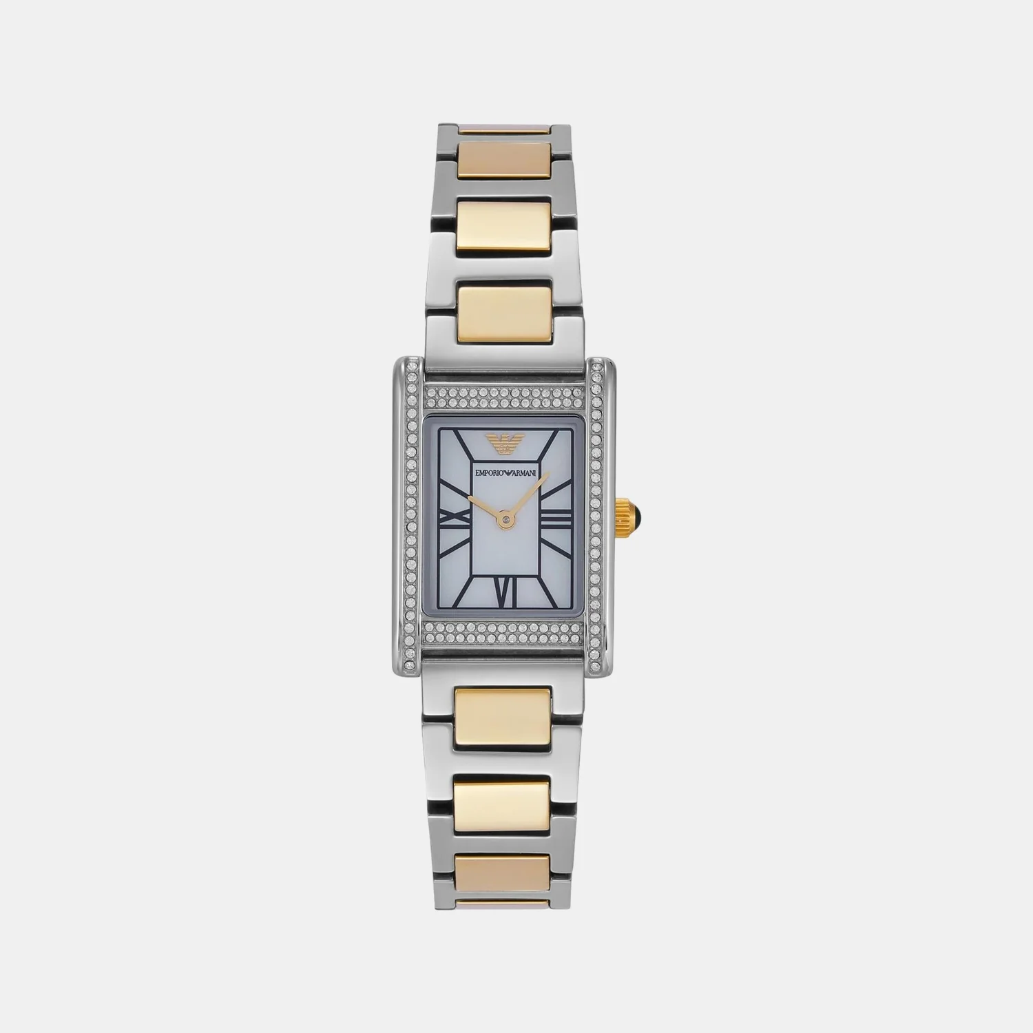 Women Quartz Mother Of Pearl Dial Analog Stainless Steel Watch AR11642