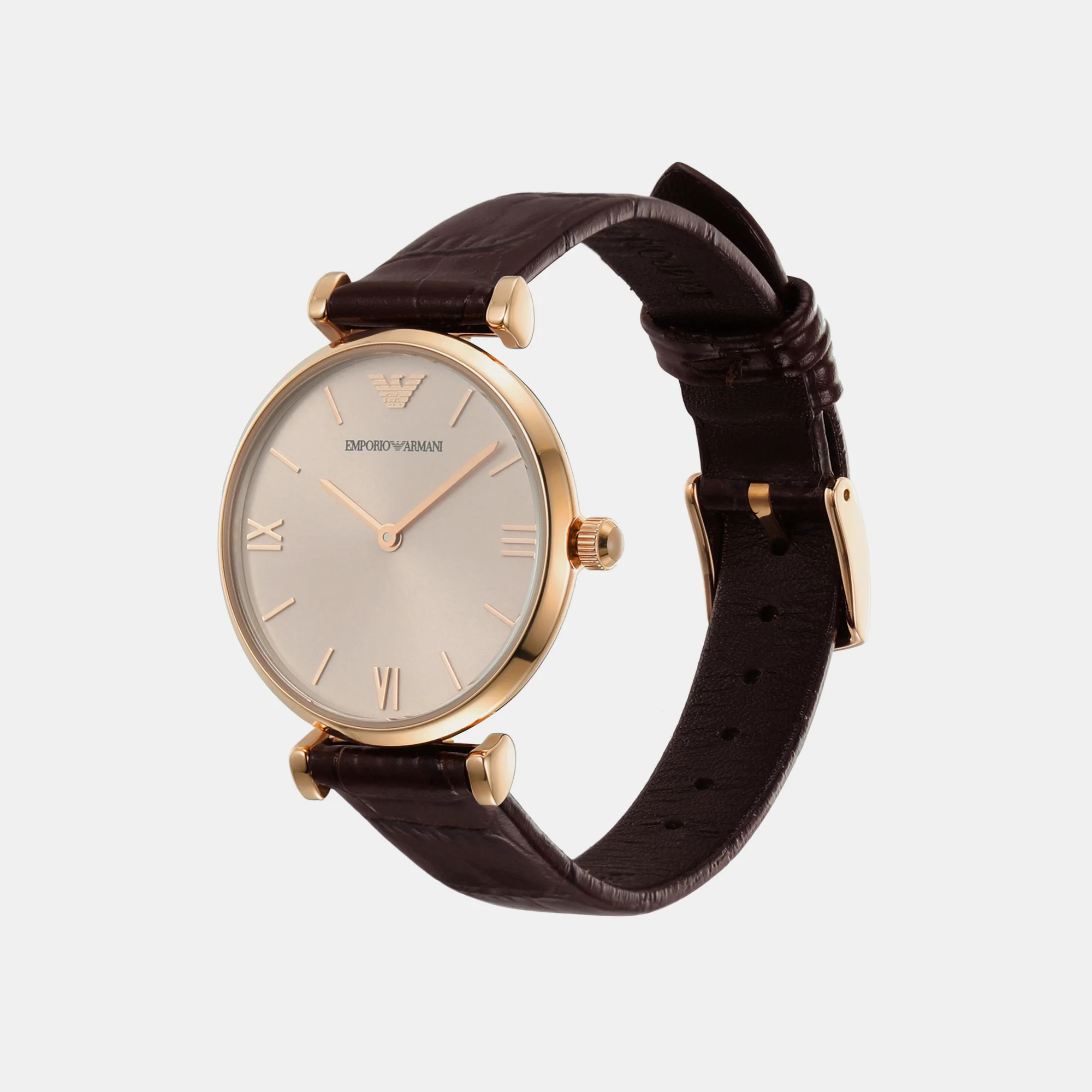 Women Quartz Pink Dial Analog Leather Watch AR1911 - Image 3