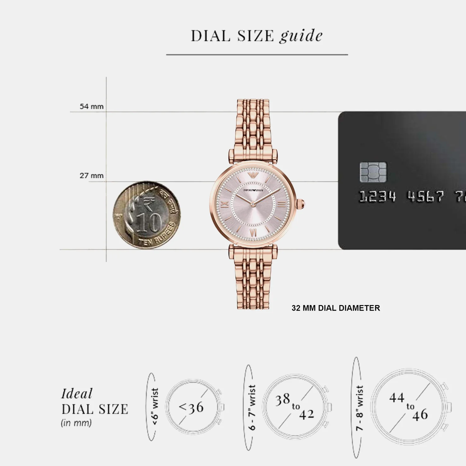 Women Quartz Pink Dial Analog Stainless Steel Watch AR11767 - Image 5