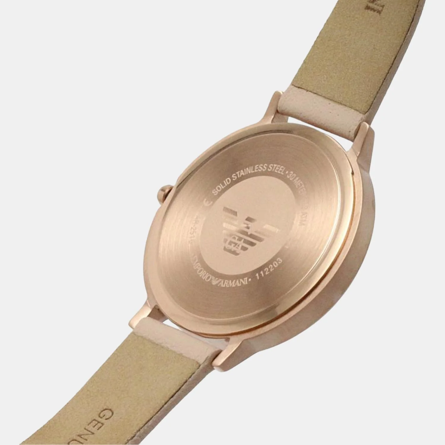 Women Quartz Silver Dial Analog Leather Watch AR80058 - Image 7