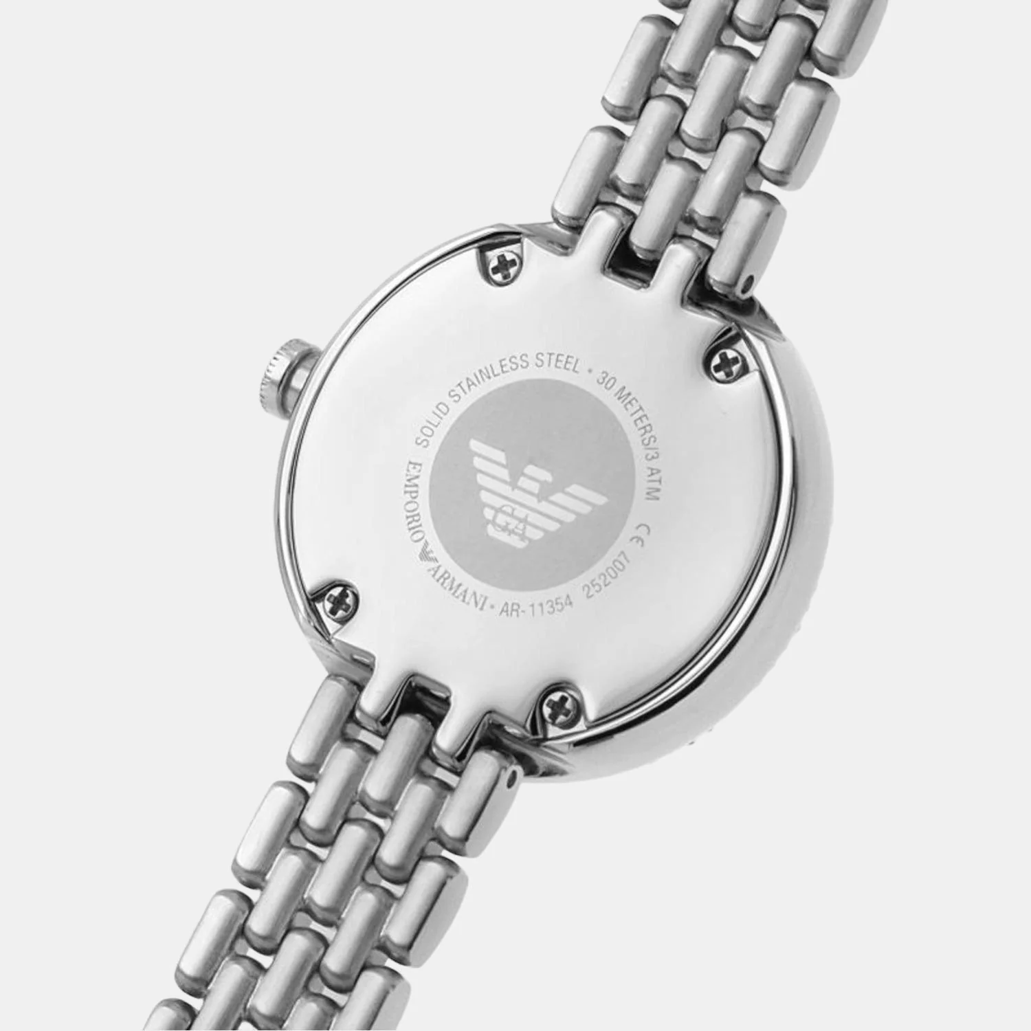 Women Quartz White Dial Analog Stainless Steel Watch AR11354 - Image 5