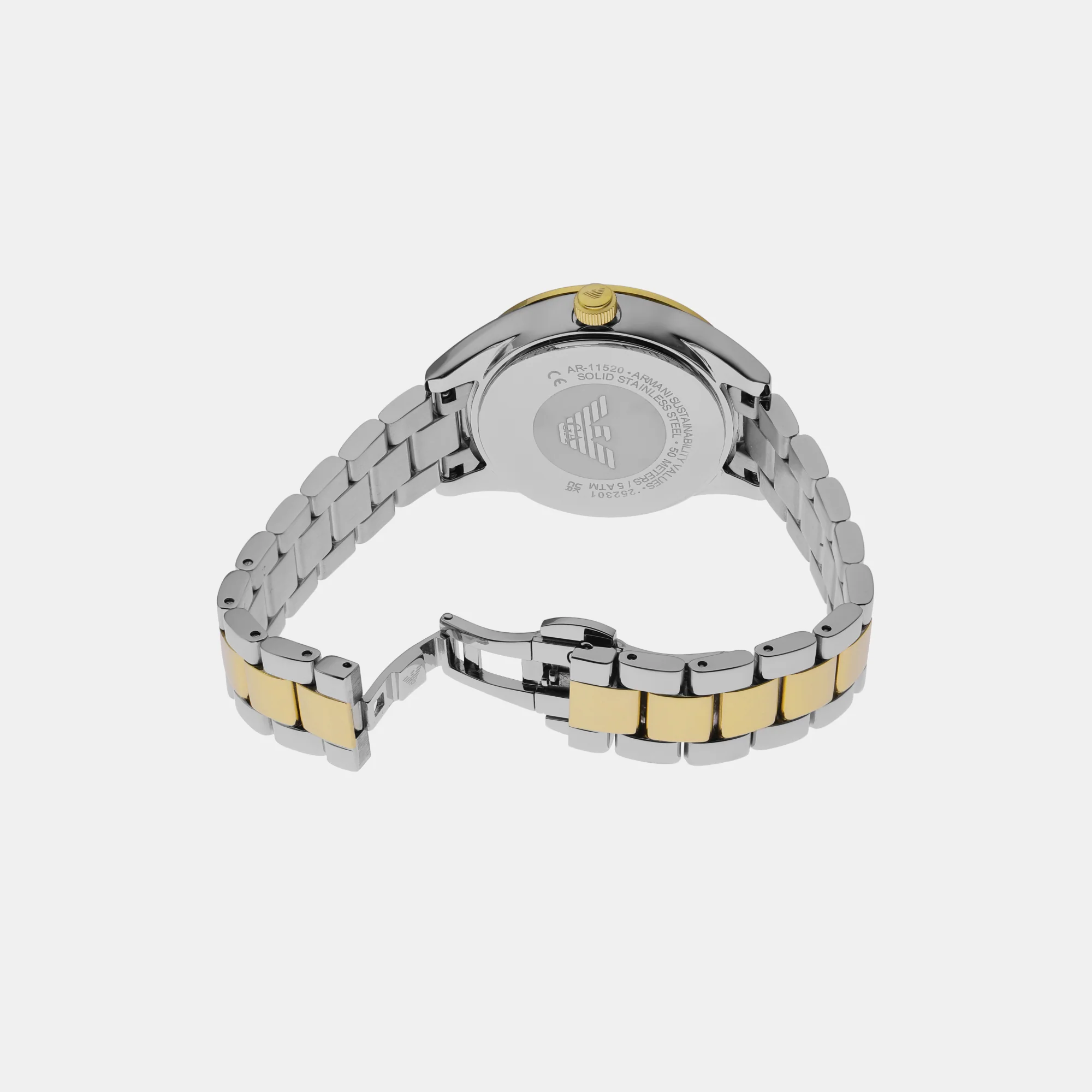 Women Quartz White Dial Analog Stainless Steel Watch AR11520 - Image 5