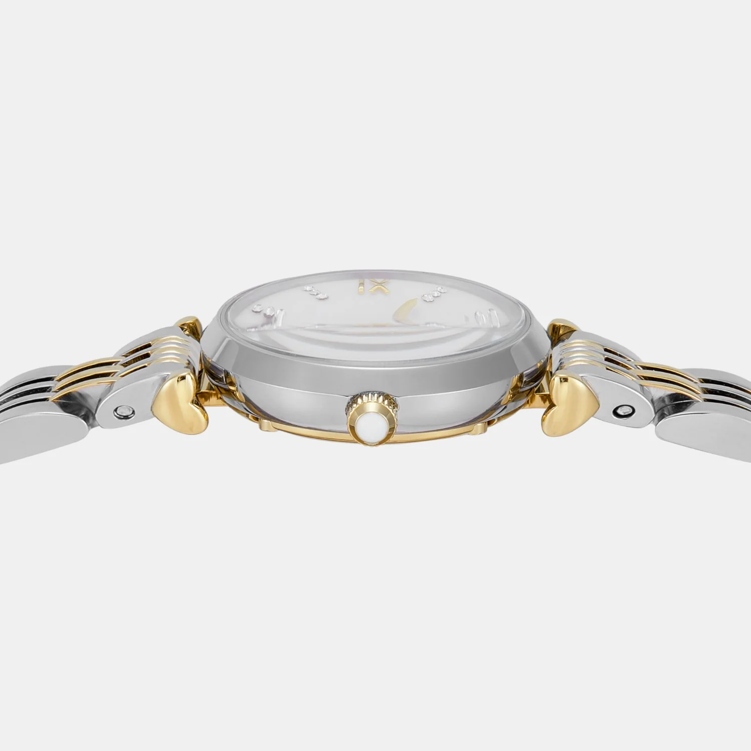 Women Quartz White Mother Of Pearl Dial Analog Stainless Steel Watch AR80078SET - Image 5