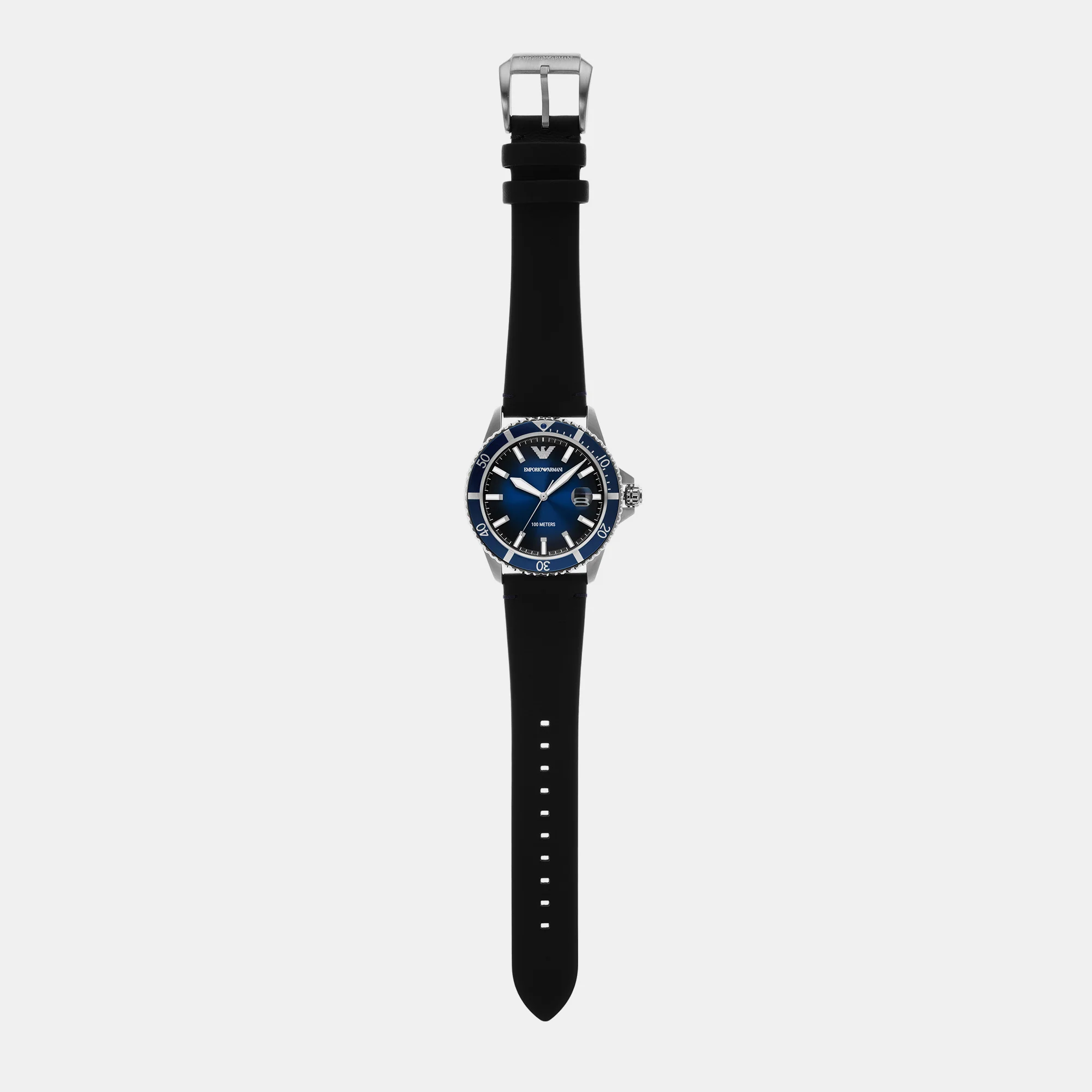 World Explorer Men Quartz Silver Dial Analog Leather Watch AR11516 - Image 6