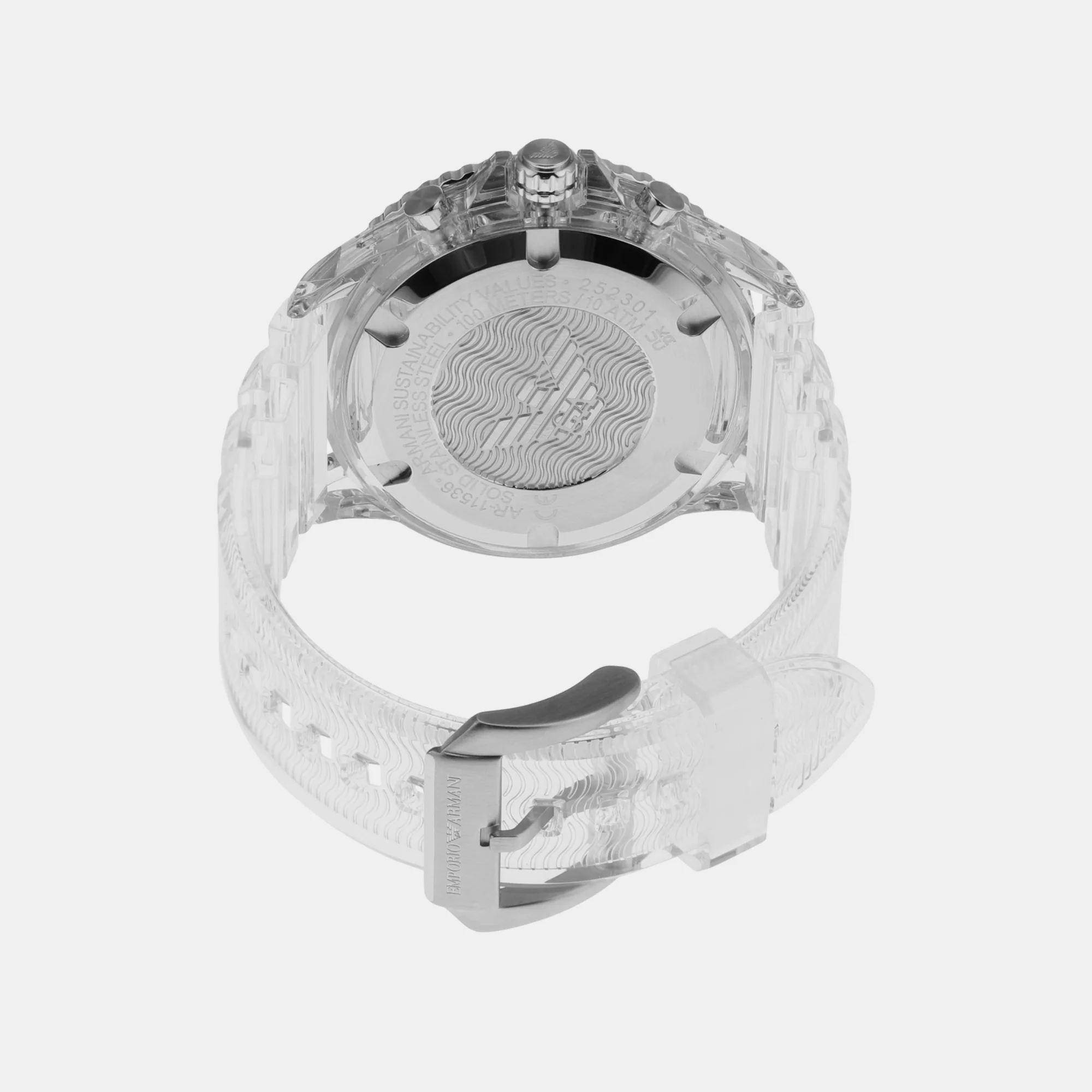 World Explorer Men Quartz White Dial Chronograph Polyester Watch AR11536 - Image 2