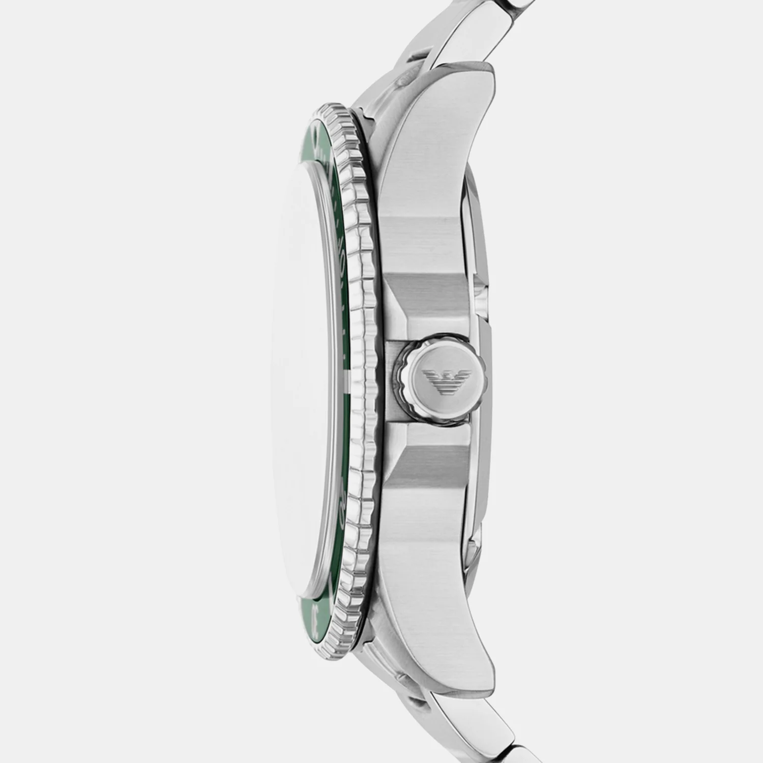 World Explorer Men Solar Green Dial Analog Stainless Steel Watch AR11698 - Image 2