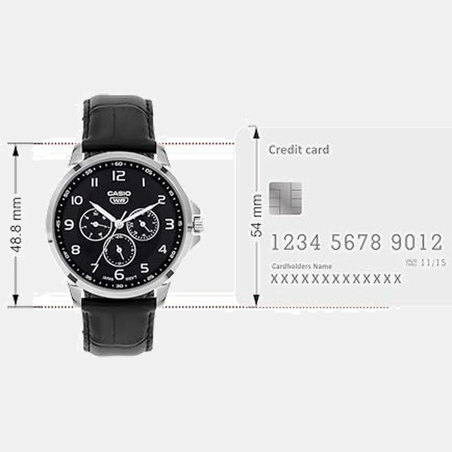 Enticer Men Quartz Black Dial Analog Stainless Steel Watch A2454 - Image 4