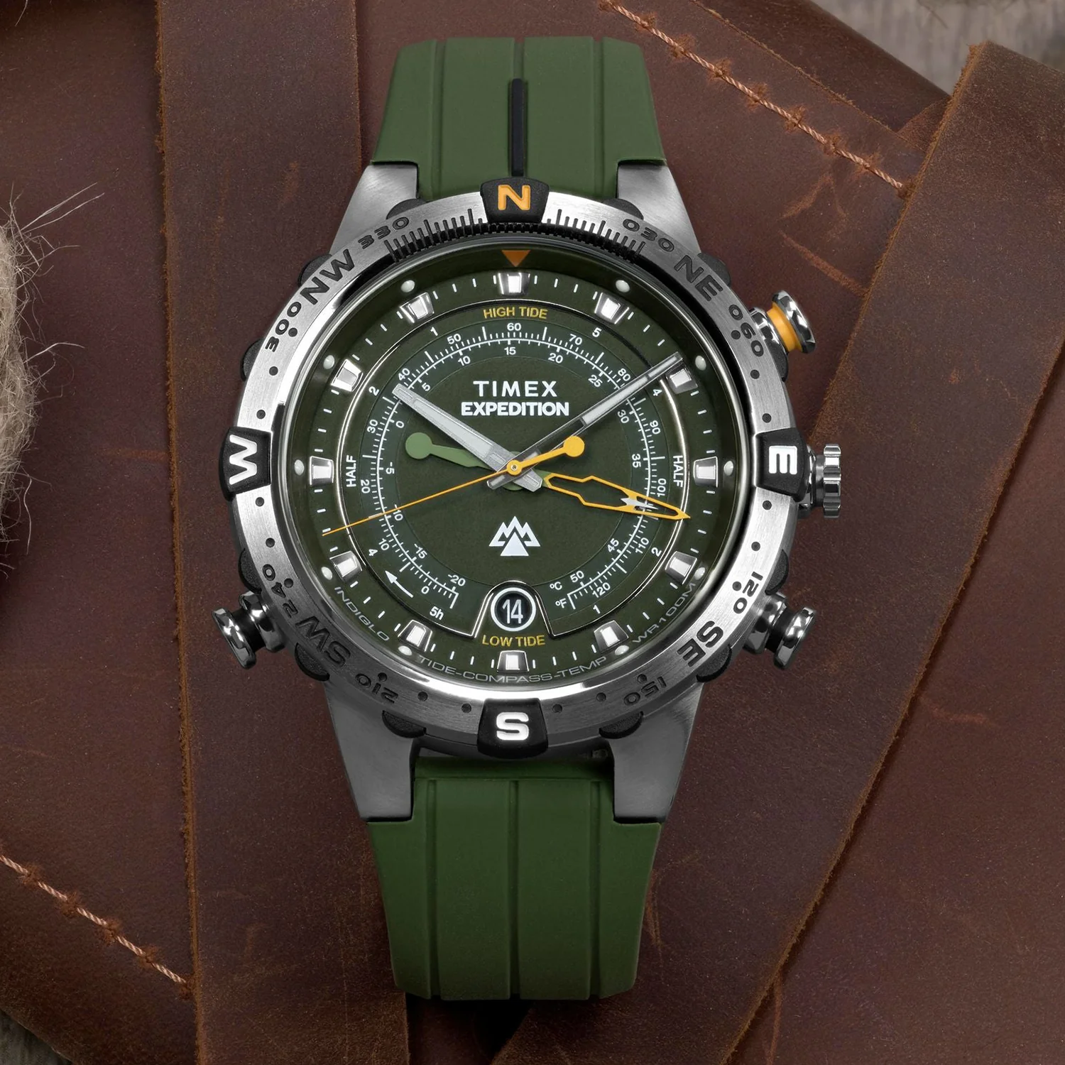 Expedition Men Quartz Green Dial Analog Silicone Watch TW2Y14400UJ - Image 2