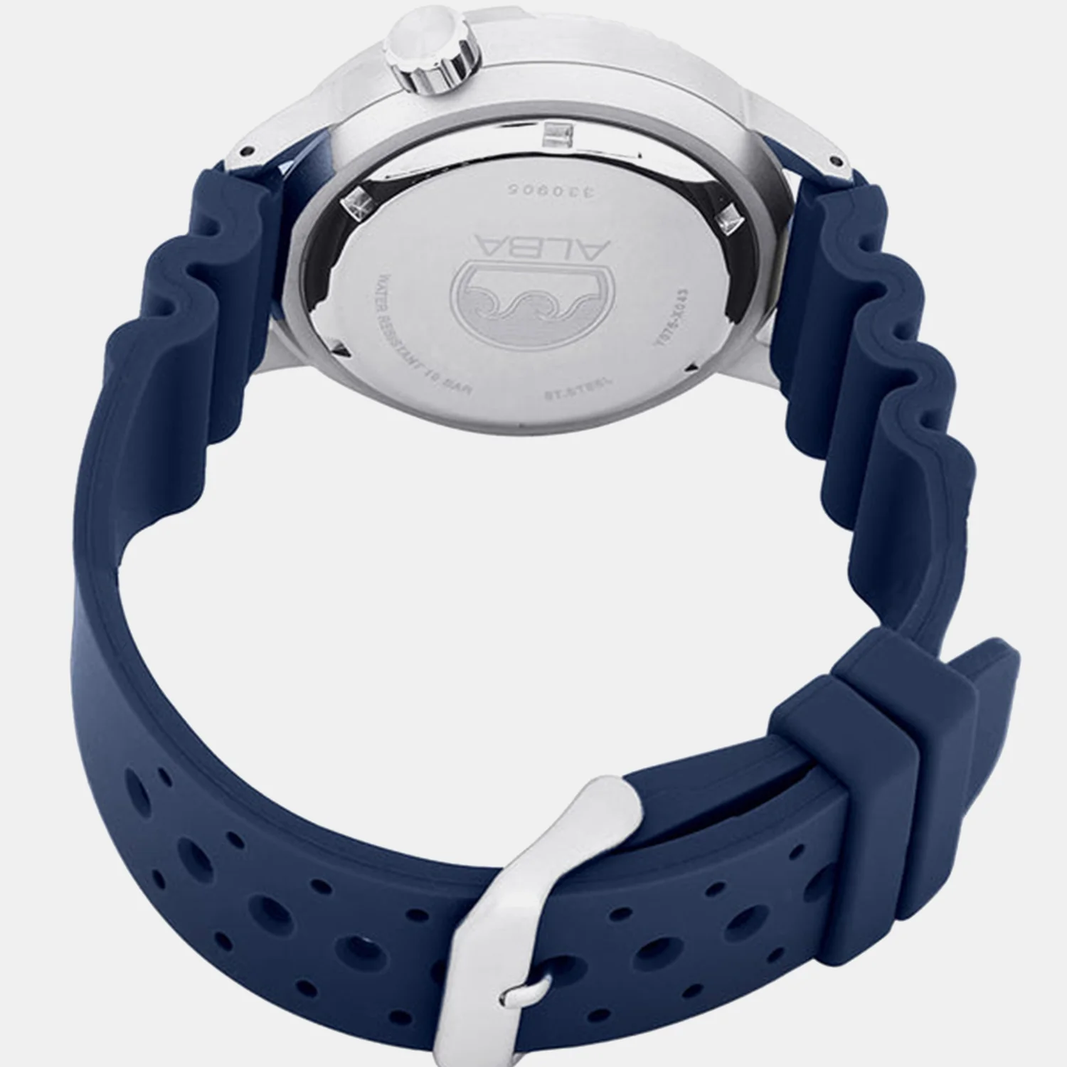 Fashion Men Automatic Blue Dial Analog Silicone Watch AL4251X1 - Image 6