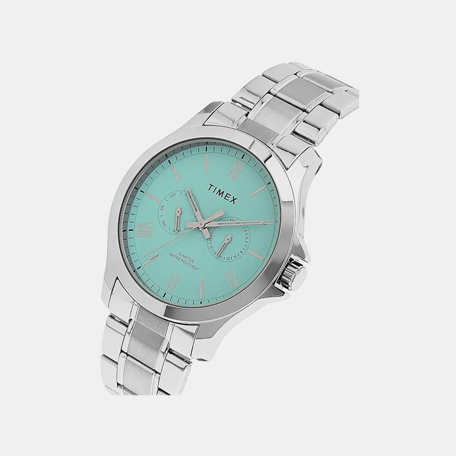 Fashion Men Quartz Blue Dial Multi-Function Stainless Steel Watch TW000X141 - Image 2