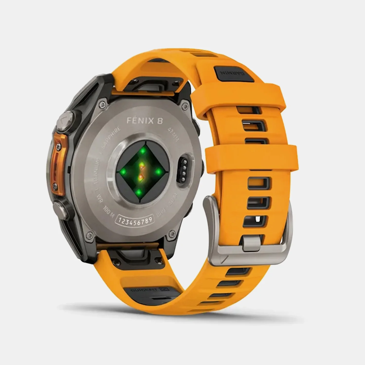 Fenix 8 Unisex Black Dial Digital Silicone Watch 010-02904-11 - Image 5