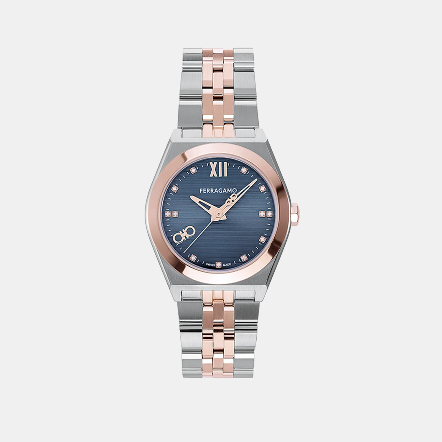 Kj-Vega New 28Mm Women Quartz Blue Dial Analog Stainless Steel Watch SFKJ00824