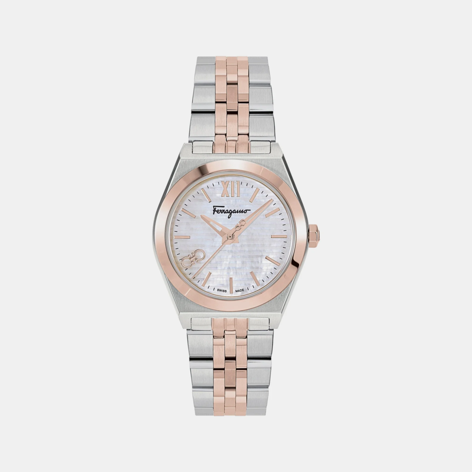 Kj-Vega New 28Mm Women Quartz Mother Of Pearl Dial Analog Stainless Steel Watch SFKJ00323