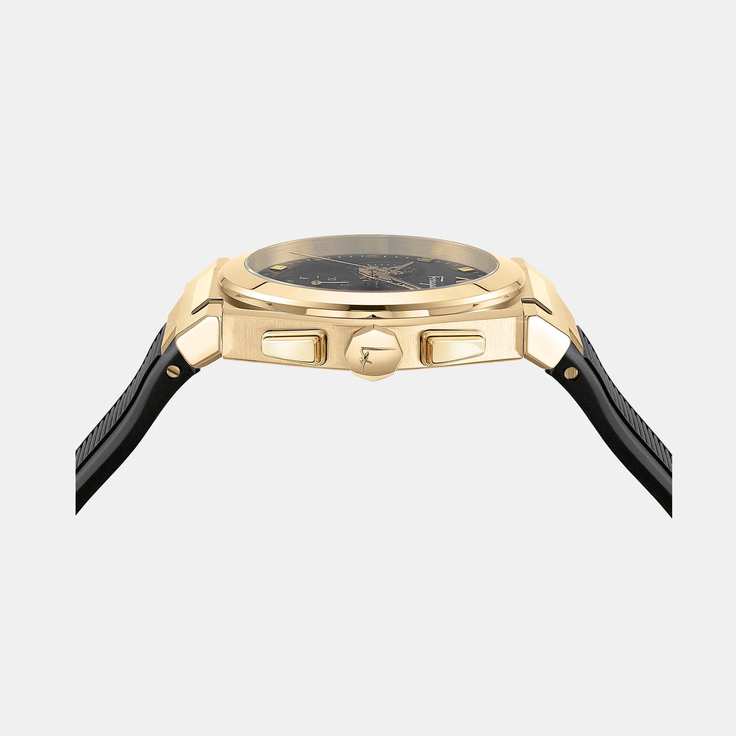 Kl-Vega Chrono 40Mm Women Quartz Black Dial Chronograph Rubber Watch SFKL00223 - Image 2