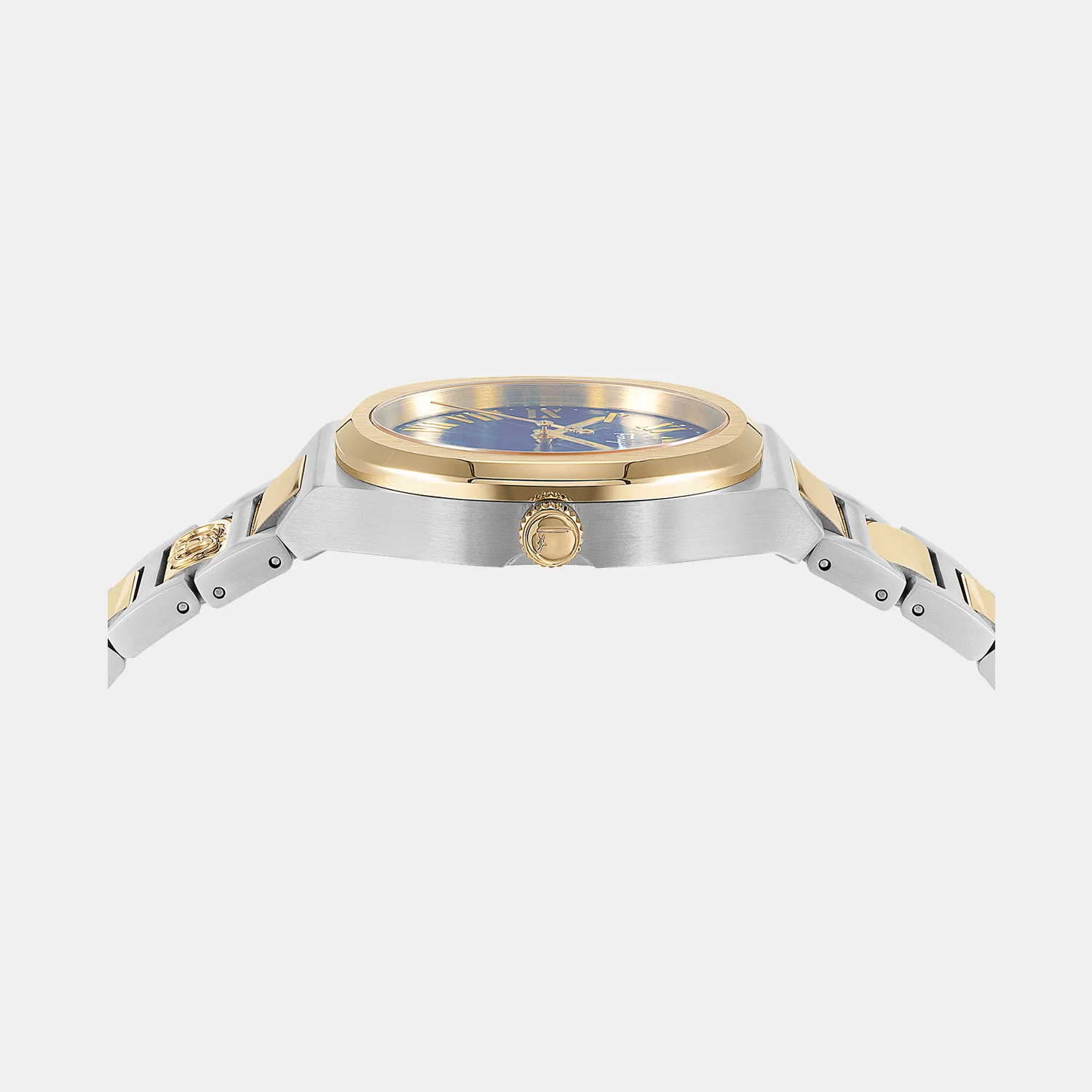 Ks-Ferragamo Elliptical 3 Women Quartz Navy Mother Of Pearl Dial Analog Stainless Steel Watch SFKS00123 - Image 2