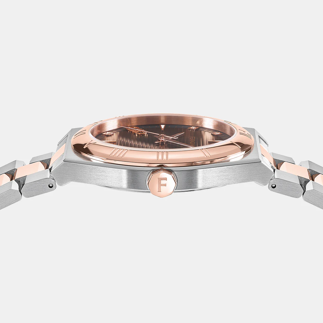 Kv-Vega Upper East 40Mm-F Men Quartz Brown Dial Analog Stainless Steel Watch SFKV00423 - Image 2