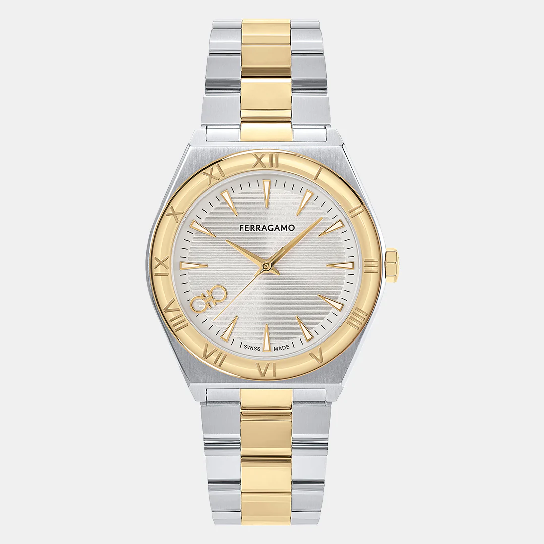 Kv-Vega Upper East 40Mm-F Men Quartz Silver Dial Analog Stainless Steel Watch SFKV00223 - Image 2