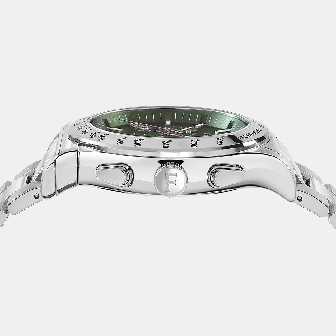 Kz-1927 Chrono 42Mm-Fw Men Quartz Green Dial Chronograph Stainless Steel Watch SFKZ00423 - Image 2