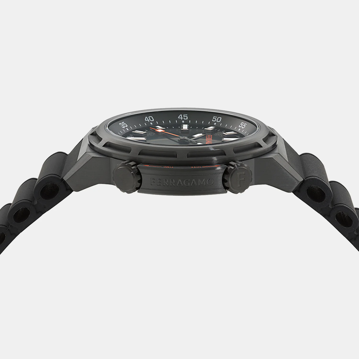 Men Quartz Black Dial Analog Silicone Watch SFJA00224 - Image 2