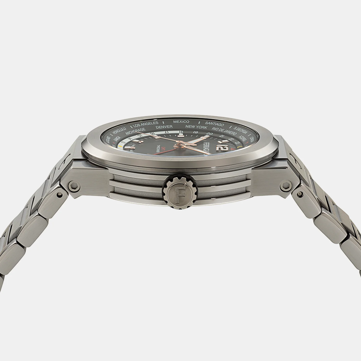 Men Quartz Black Dial Analog Stainless Steel Watch SFHA00624 - Image 2