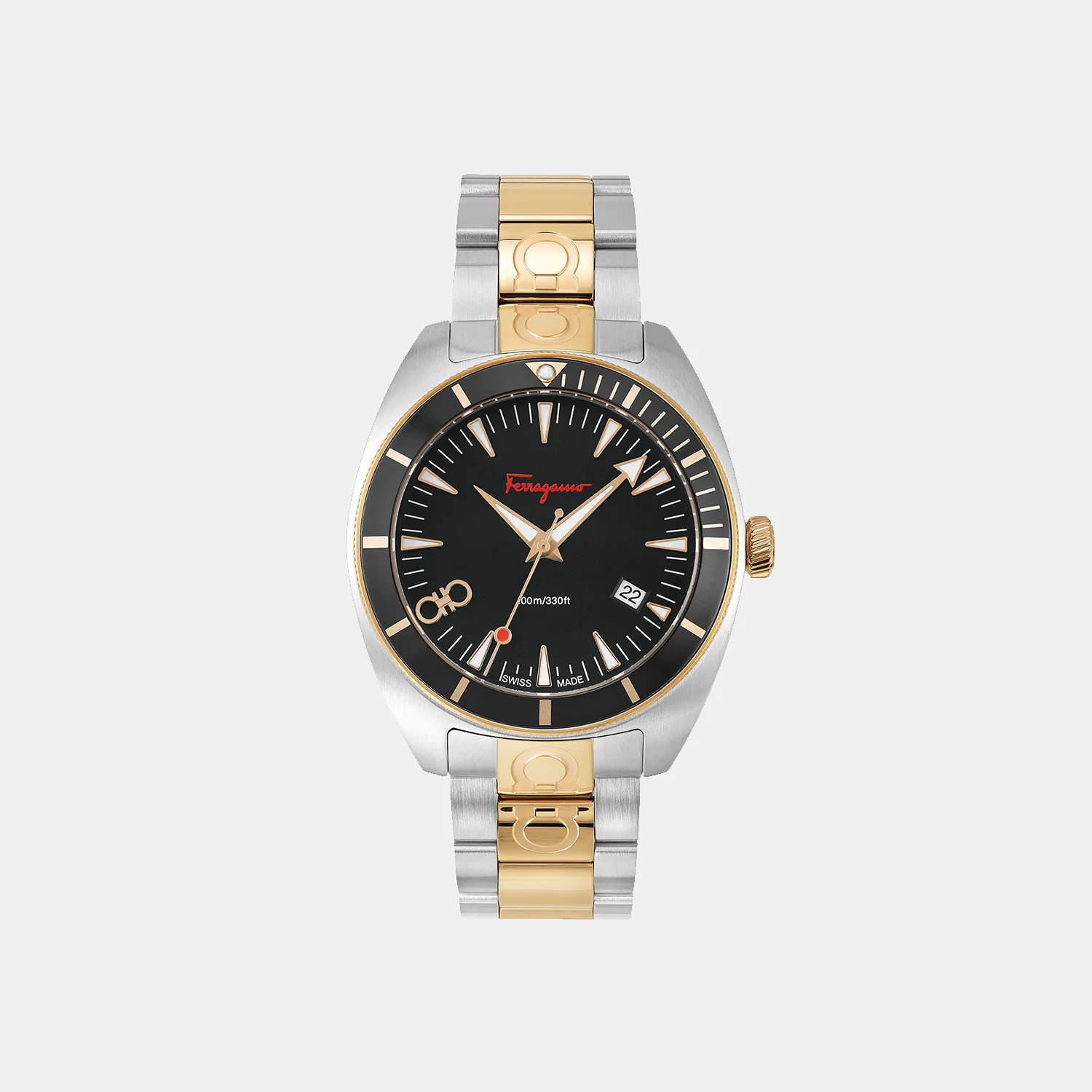 Men Quartz Black Dial Analog Stainless Steel Watch SFMG00421