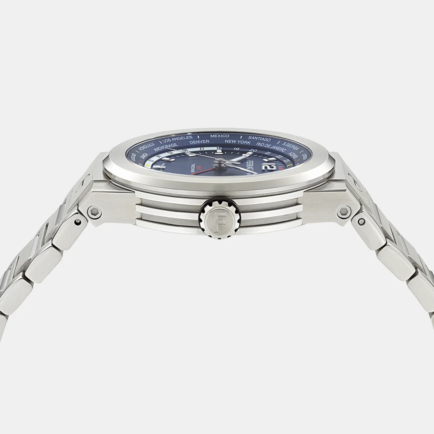 Men Quartz Blue Dial Analog Stainless Steel Watch SFHA00424 - Image 2