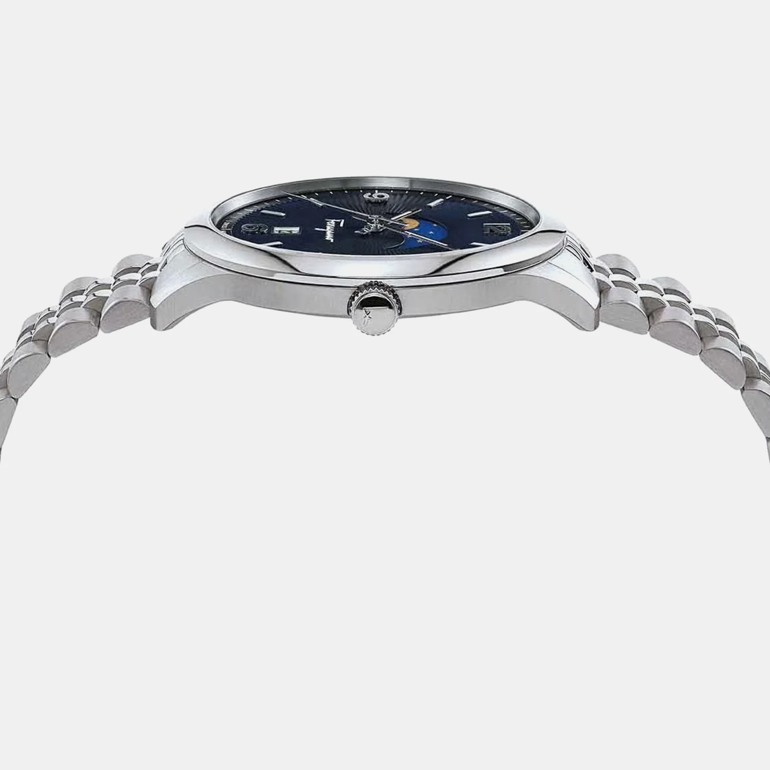 Men Quartz Blue Dial Analog Stainless Steel Watch SFMO00122 - Image 2