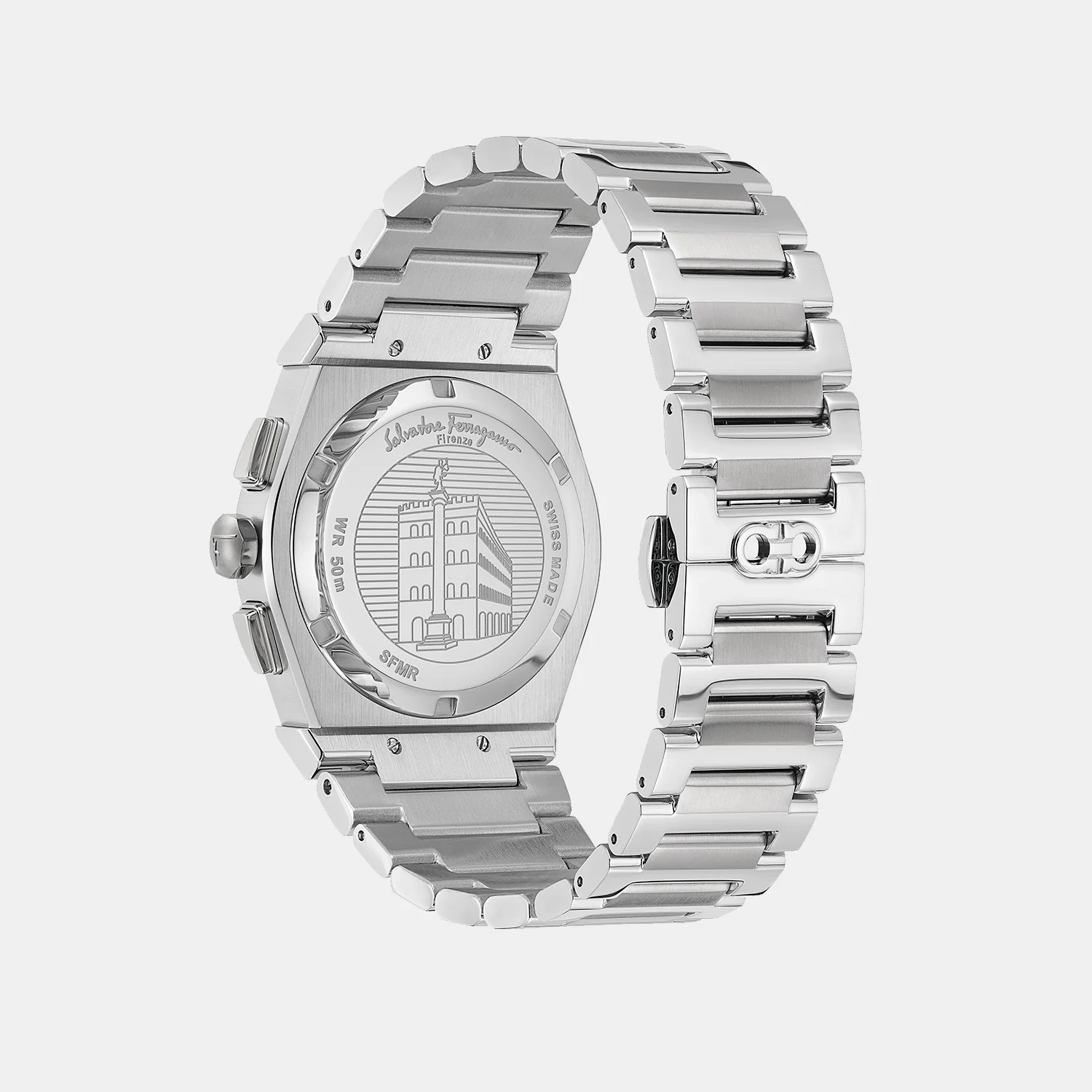 Men Quartz Blue Dial Chronograph Stainless Steel Watch SFMR00422 - Image 3