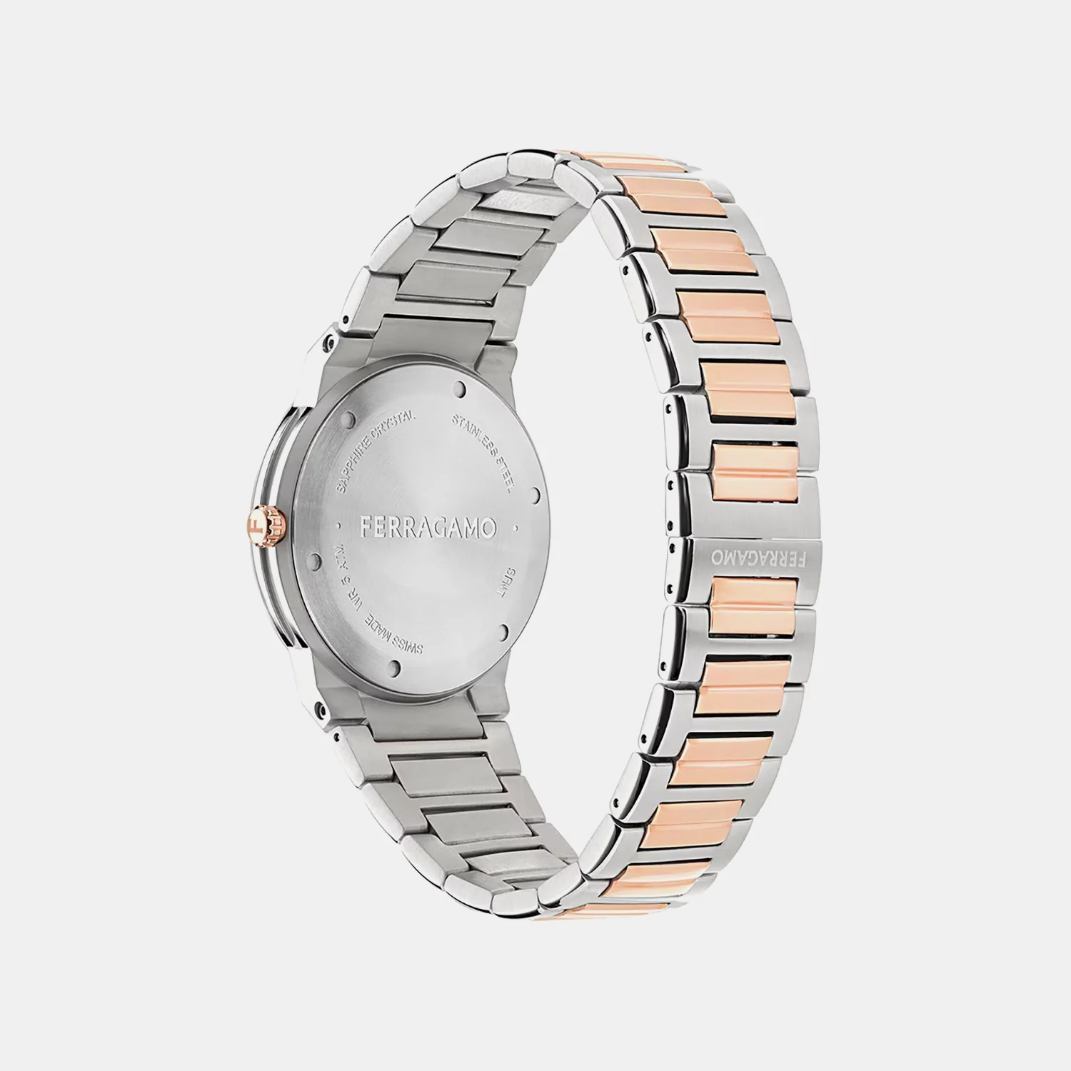 Men Quartz Brown Dial Analog Stainless Steel Watch SFNT00625 - Image 4