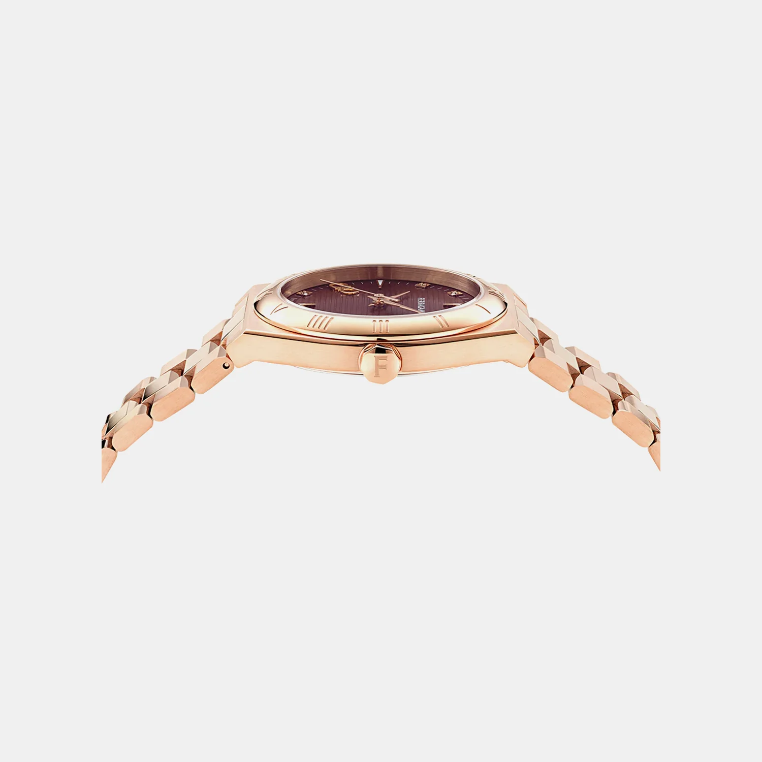 Kv-Vega Upper East 40Mm-F Men Quartz Burgundy Dial Analog Stainless Steel Watch SFKV00825 - Image 3