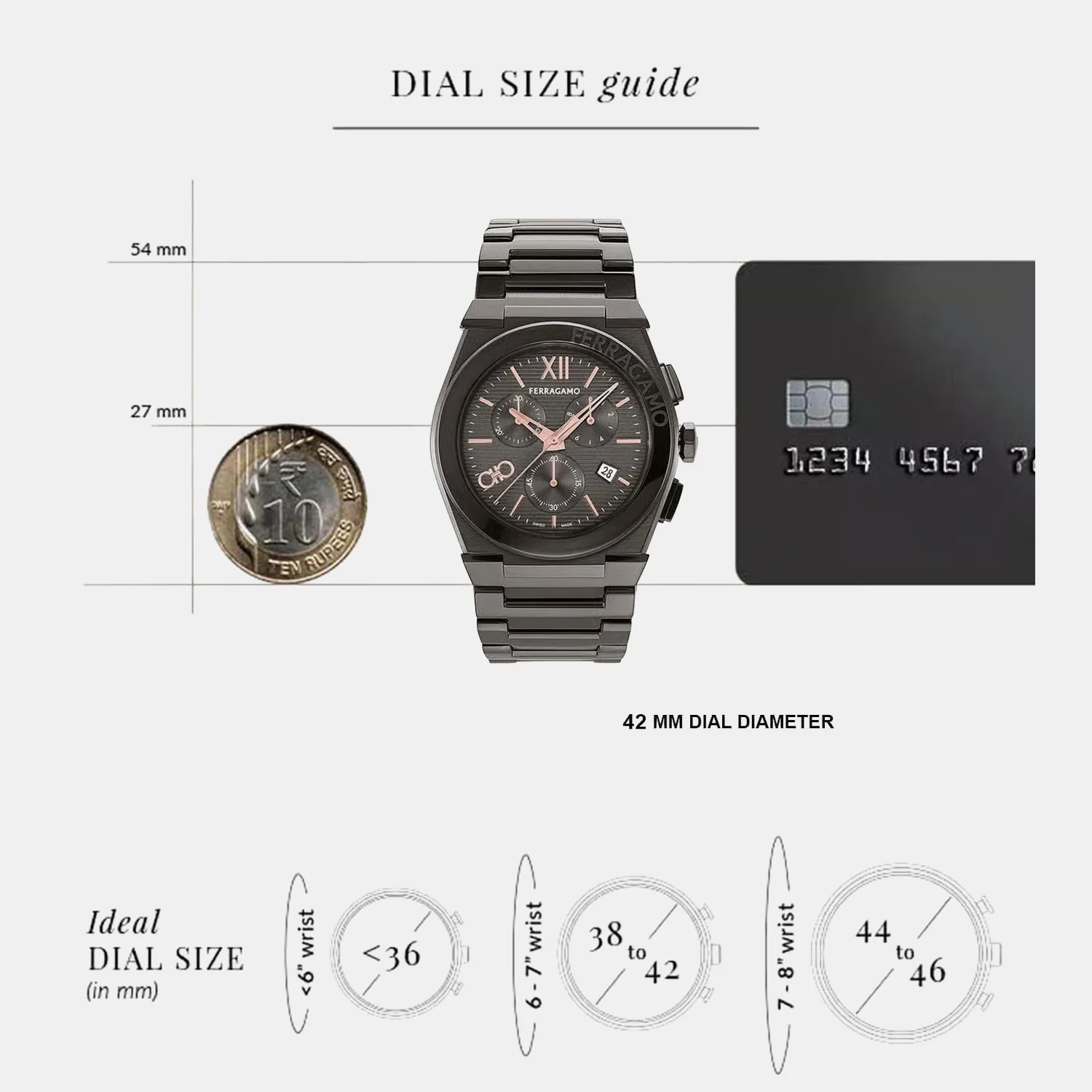 Men Quartz Dark Grey Dial Chronograph Stainless Steel Watch SFMR01124 - Image 4