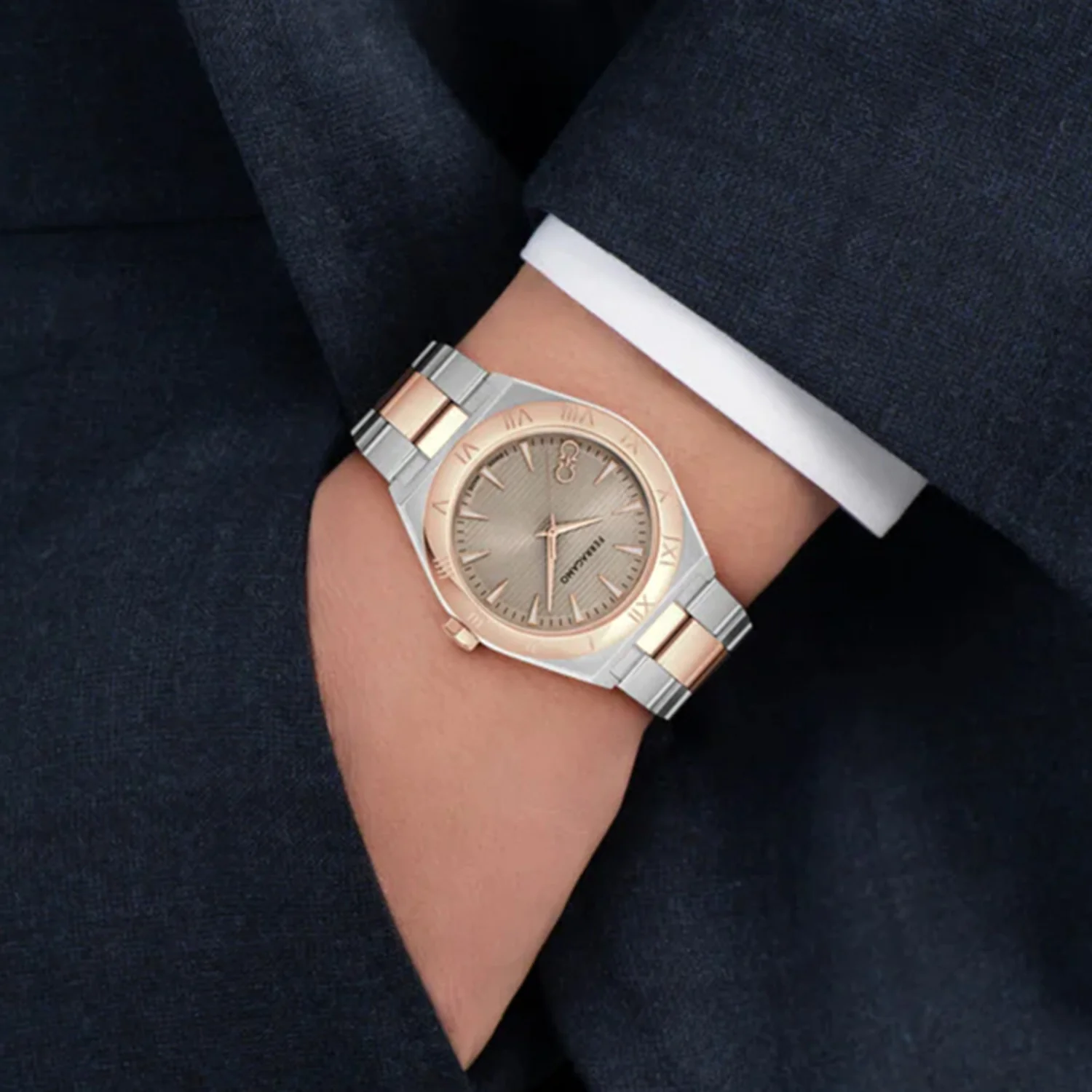 Men Quartz Grey Dial Analog Stainless Steel Watch SFKV00725 - Image 3