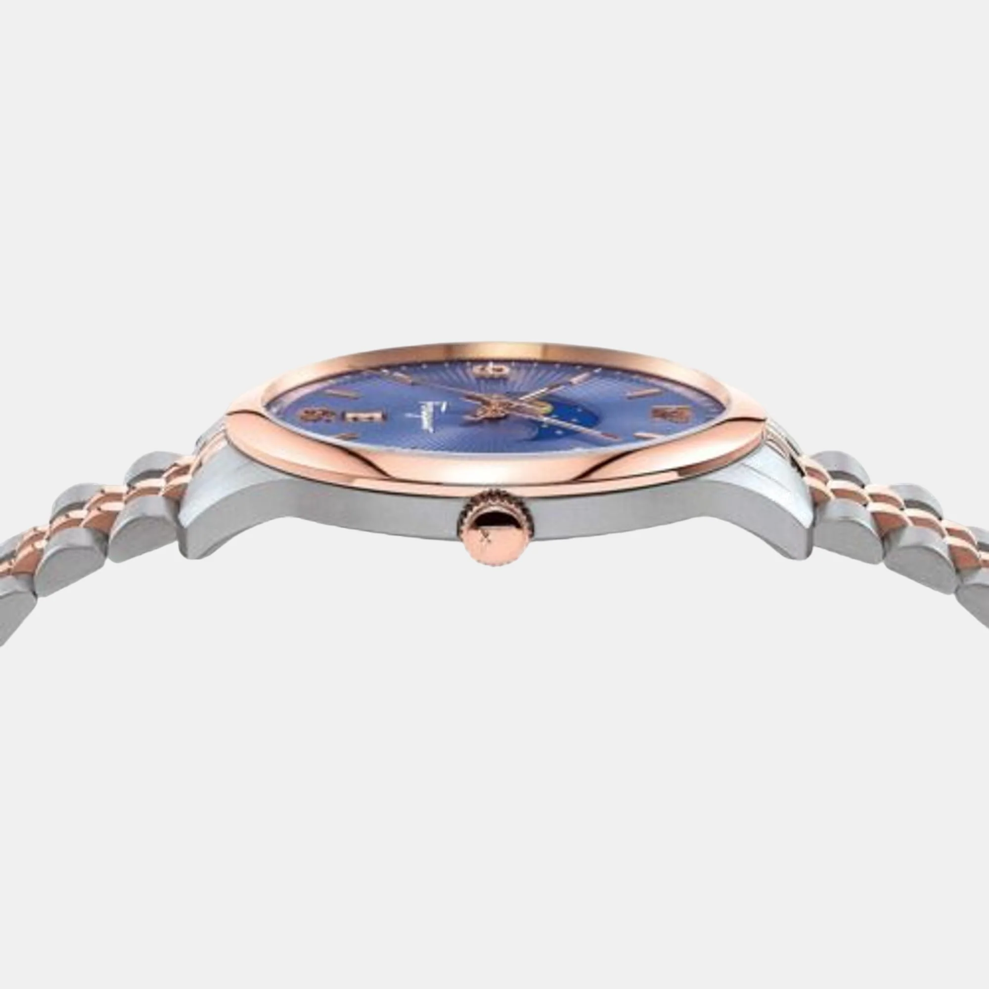 Mo-Ferragamo Duo Moonph 4 Men Quartz Blue Dial Analog Stainless Steel Watch SFMO00322 - Image 3