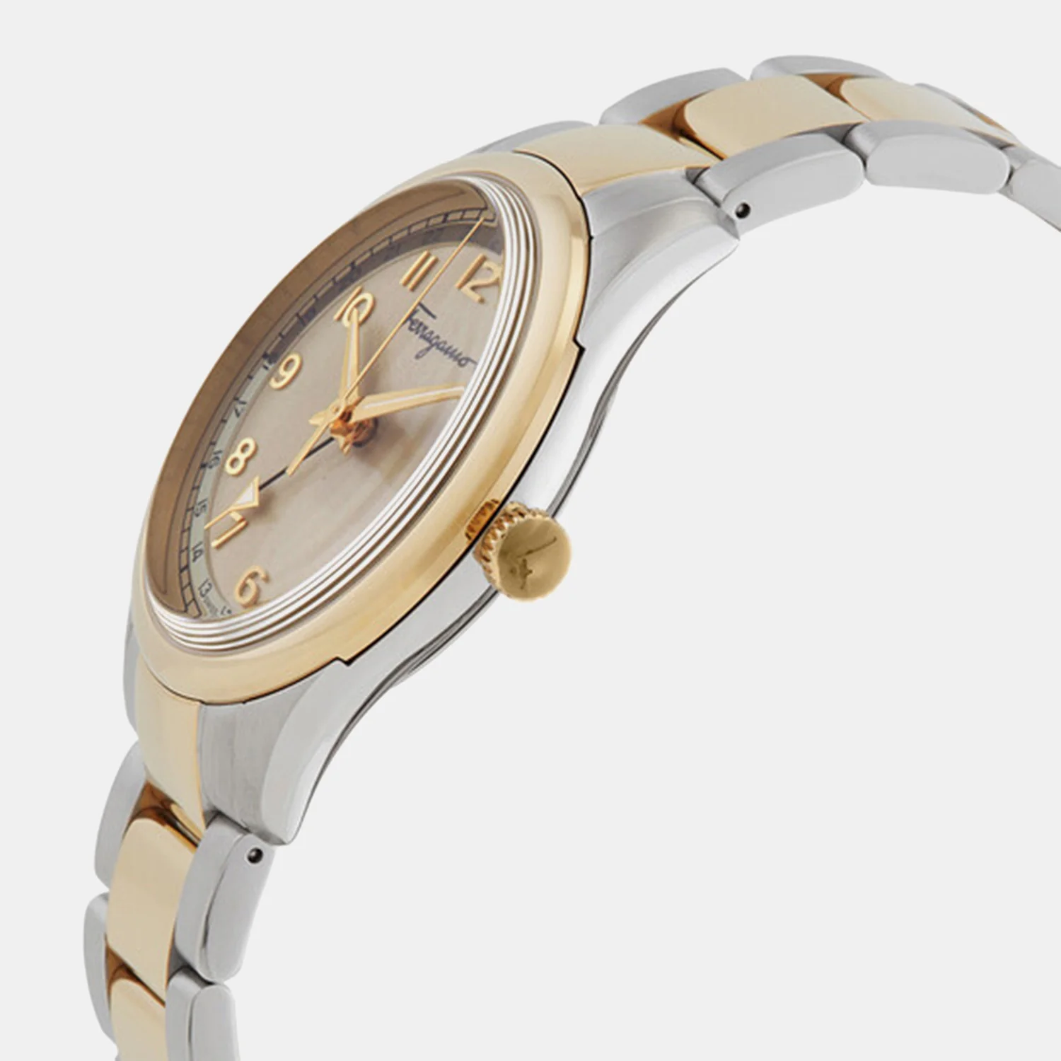 Mu-Ferragamo Timeless Men Quartz Pink Dial Analog Stainless Steel Watch SFMU00422 - Image 4