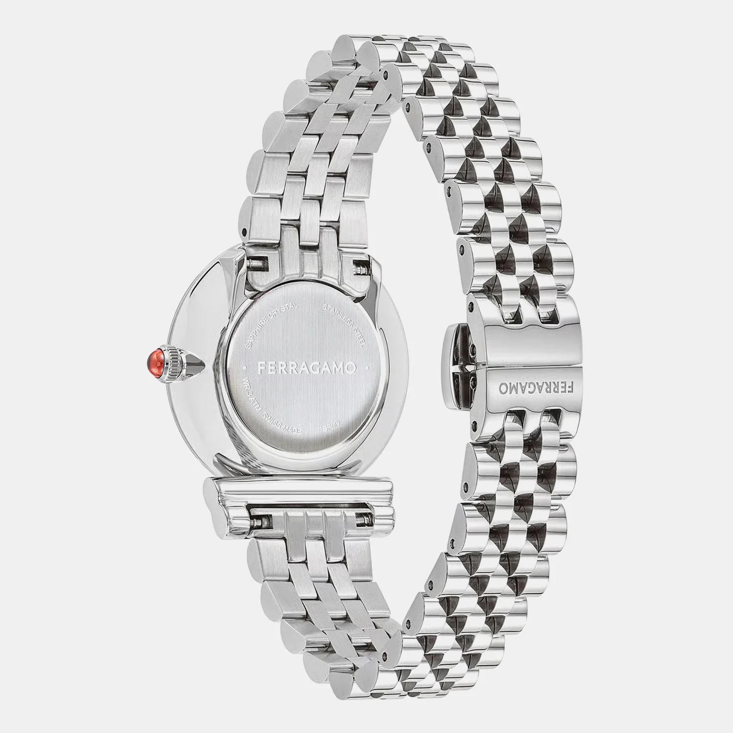 Mv-Gancini 28Mm Women Quartz Light Grey Dial Analog Stainless Steel Watch SFMV01223 - Image 3